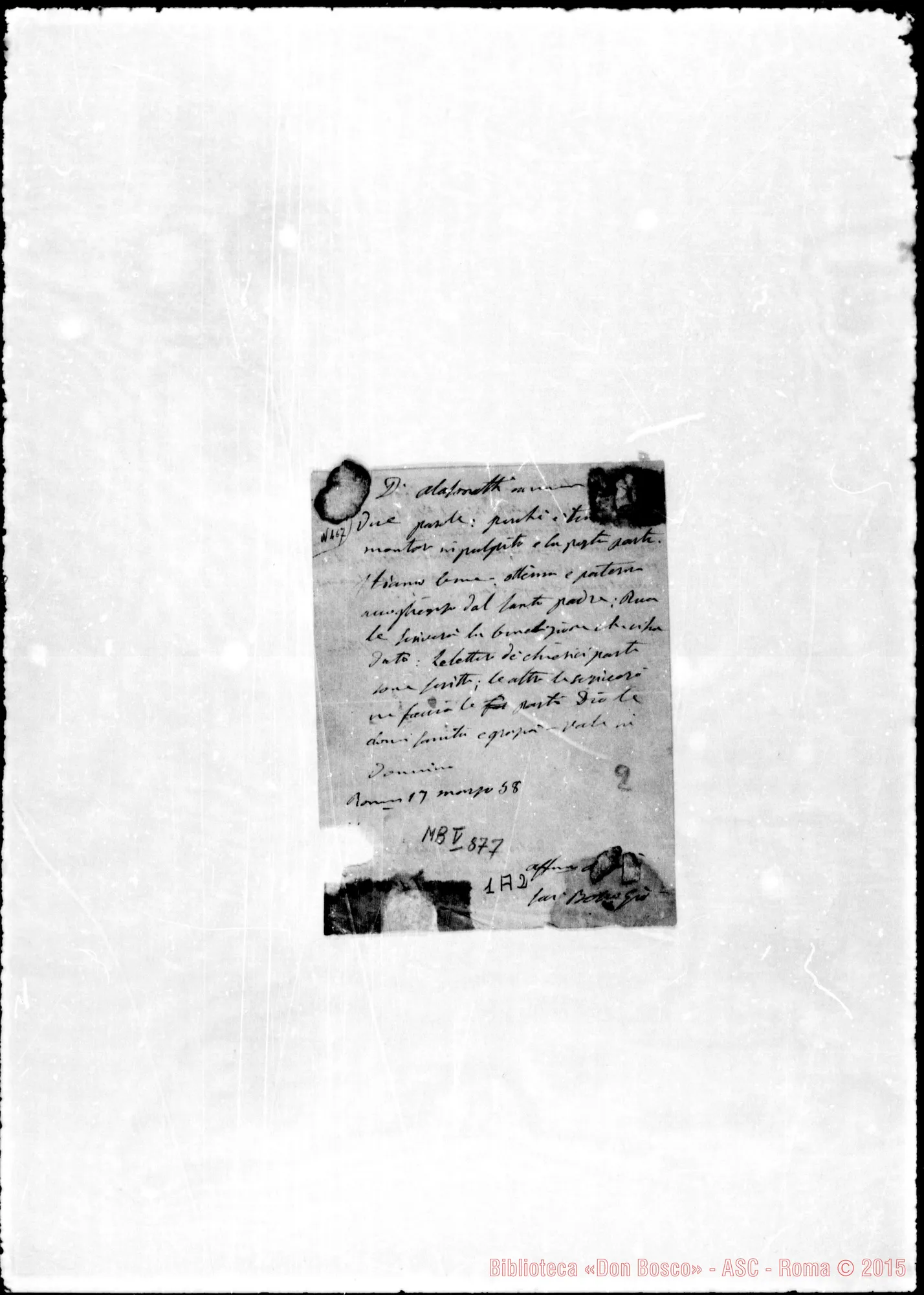 Fotogramma A 2 — Alasonatti Vittorio, sac. SDB