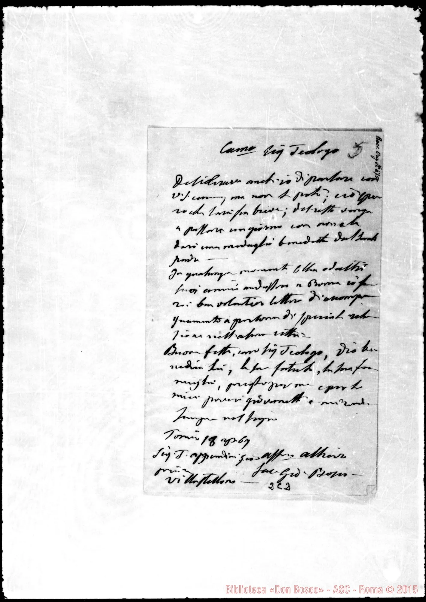 Fotogramma C 2 — Appendini Giovanni Battista, teologo