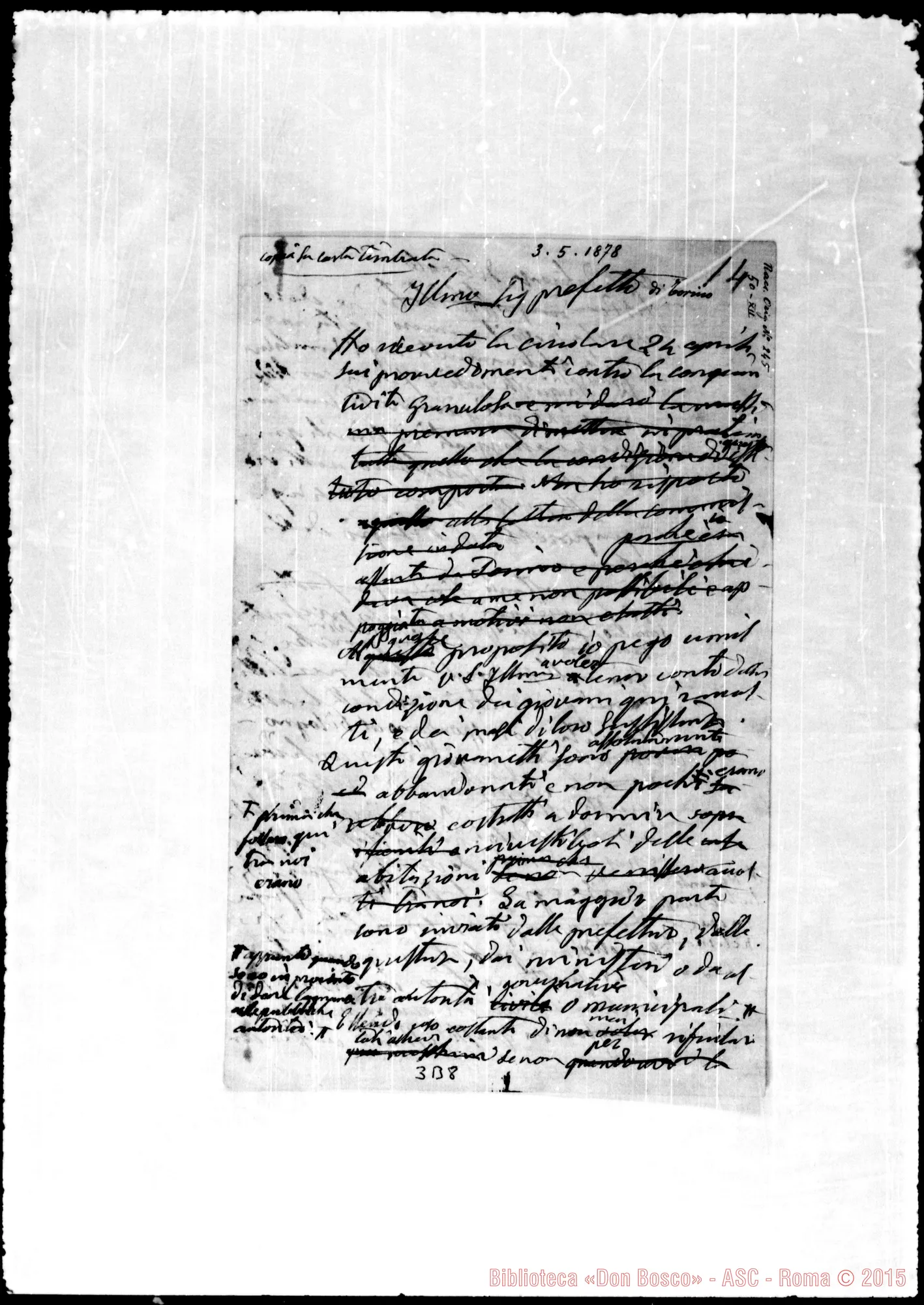 Fotogramma B 8 — Autorità: Prefetti: Bargoni