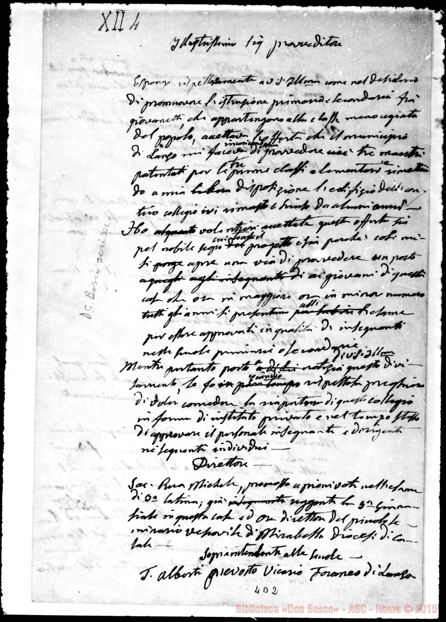 Fotogramma D 2 — Autorità: Provveditori: Selmi
