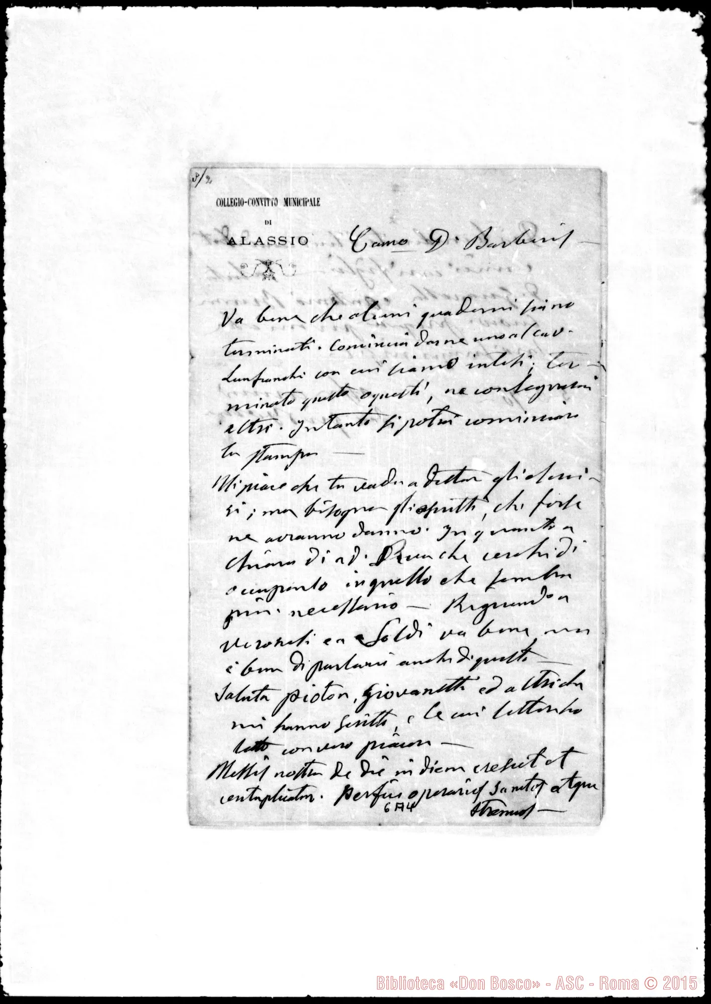 Fotogramma A 4 — Barberis Giulio, sac. SDB