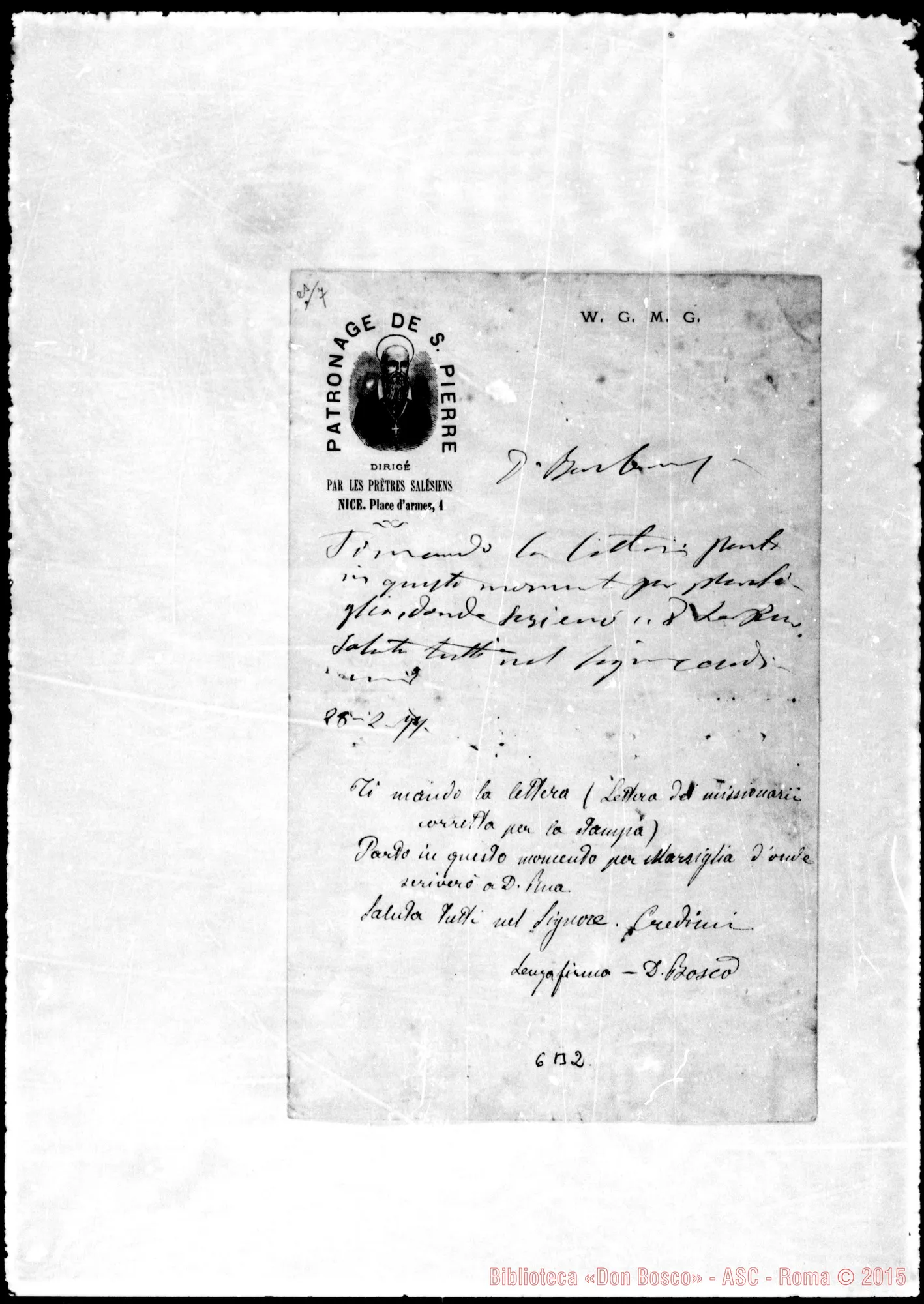 Fotogramma B 2 — Barberis Giulio, sac. SDB