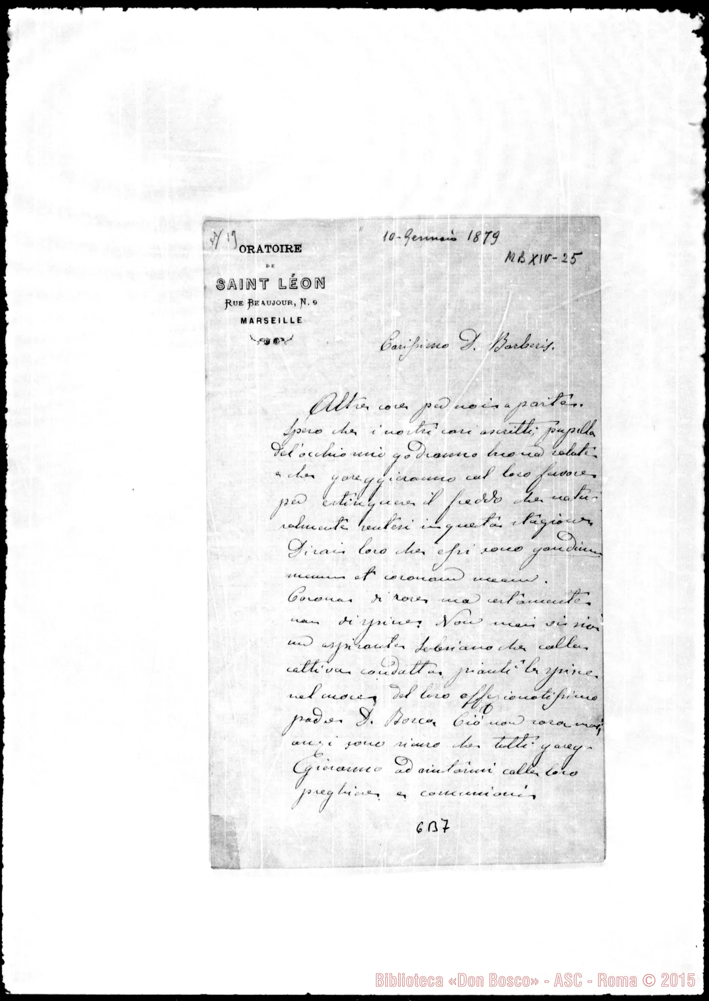 Fotogramma B 7 — Barberis Giulio, sac. SDB