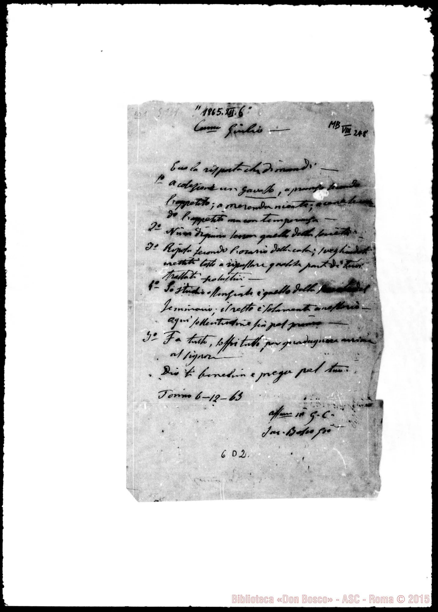 Fotogramma D 2 — Barberis Giulio, sac. SDB