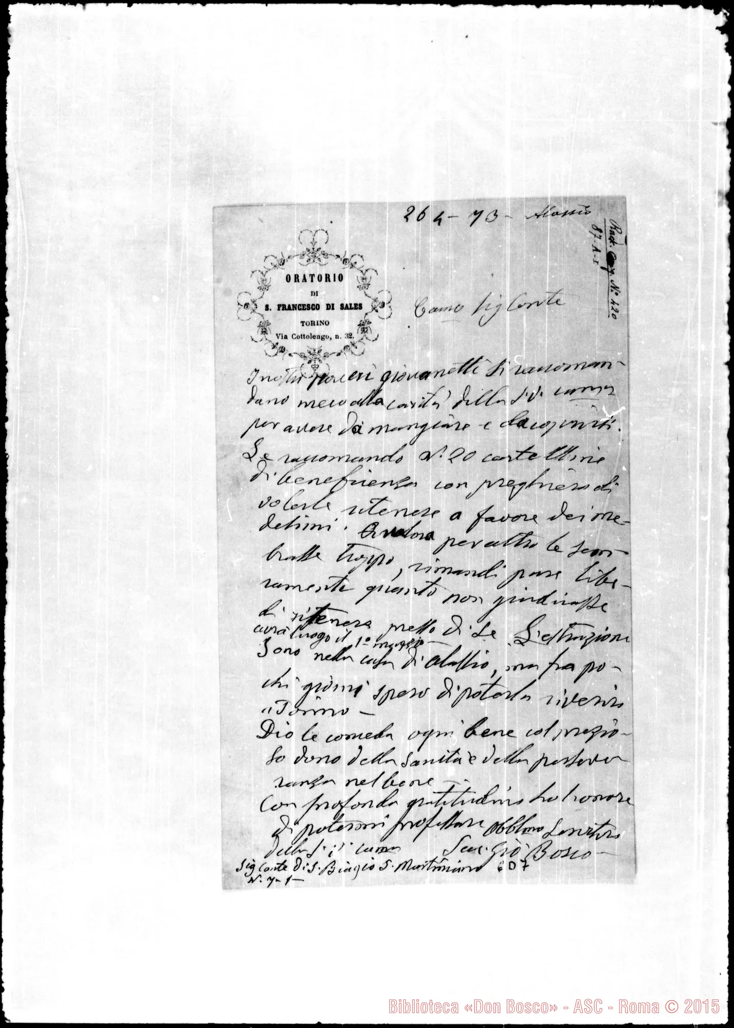 Fotogramma D 7 — Belletrutti Filippo, conte di S. Biagio