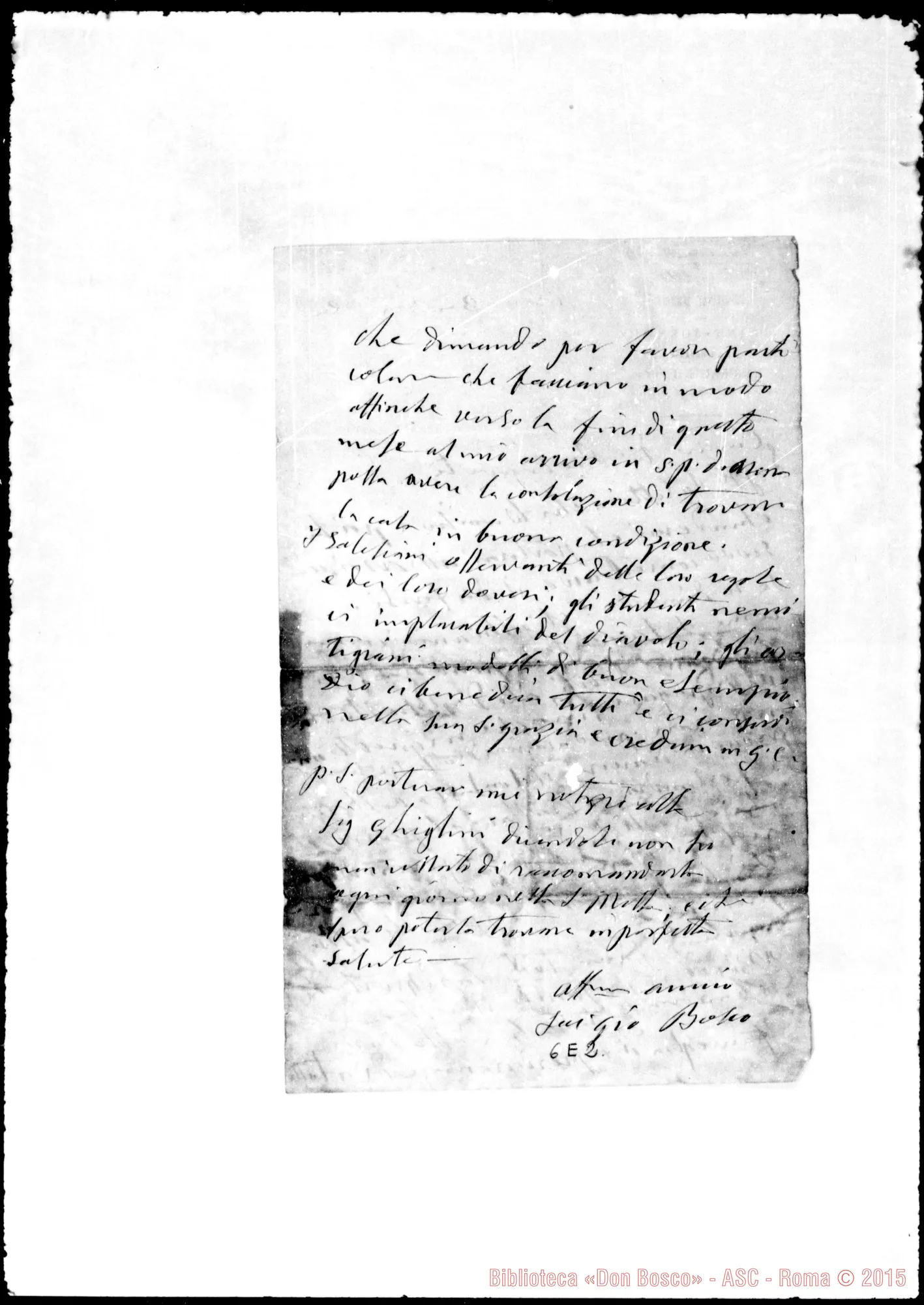 Fotogramma E 2 — Belmonte Domenico, sac. SDB