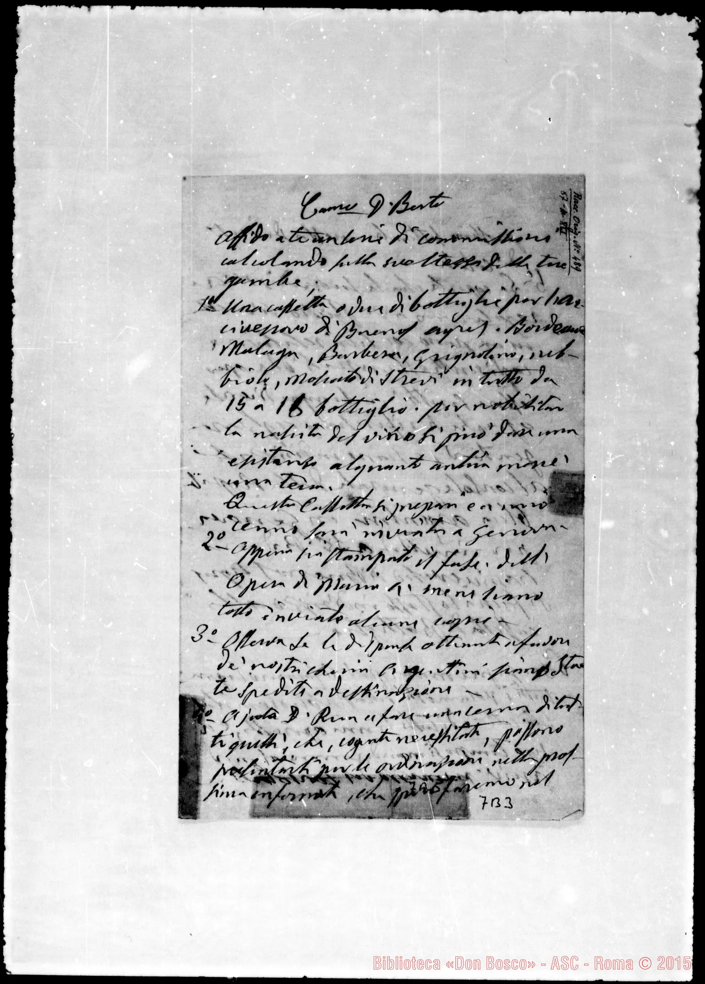 Fotogramma B 3 — Berto Gioachino, sac. SDB