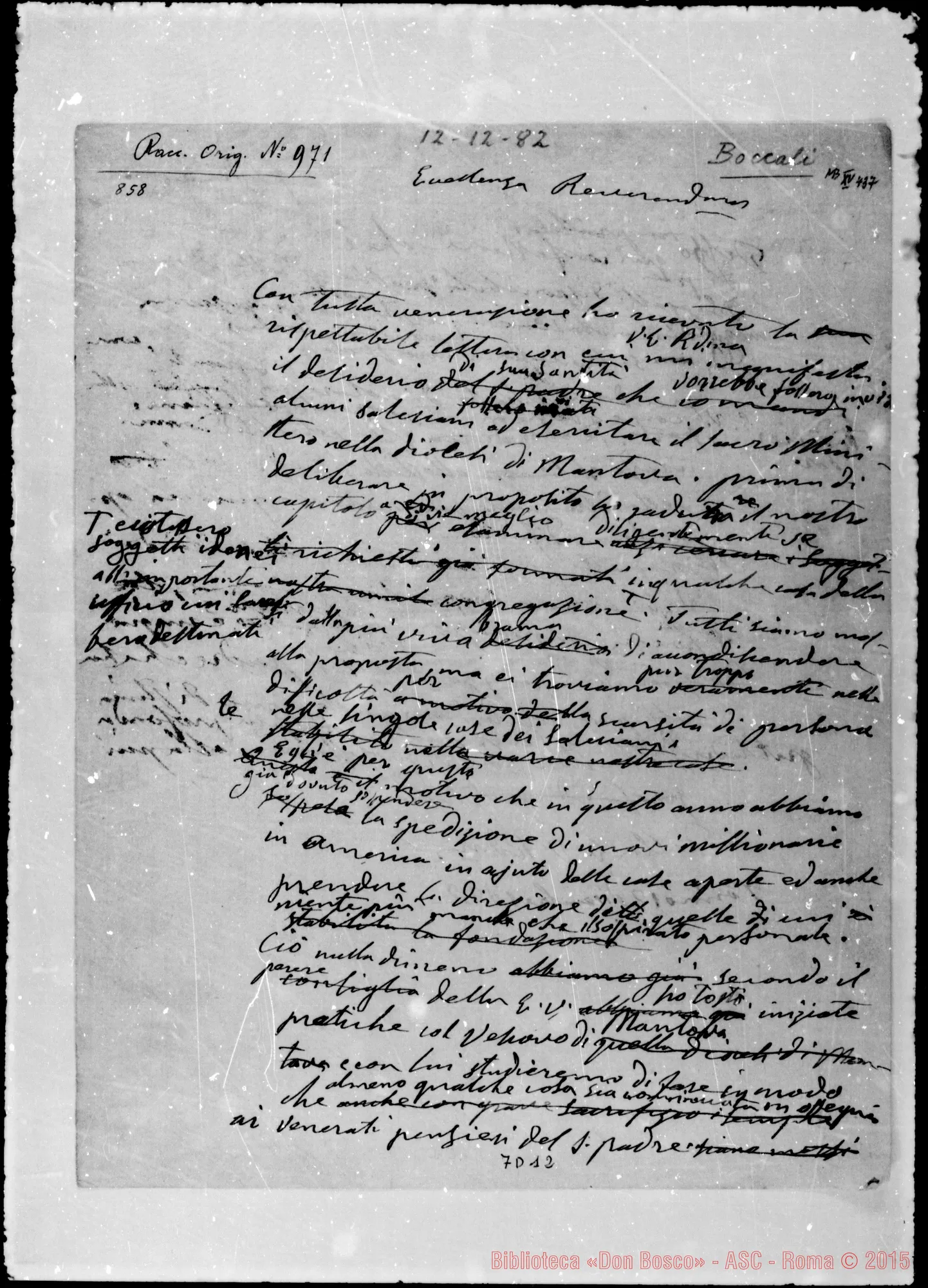 Fotogramma D 12 — Boccalli Gabriele, cameriere segreto di Leone XIII