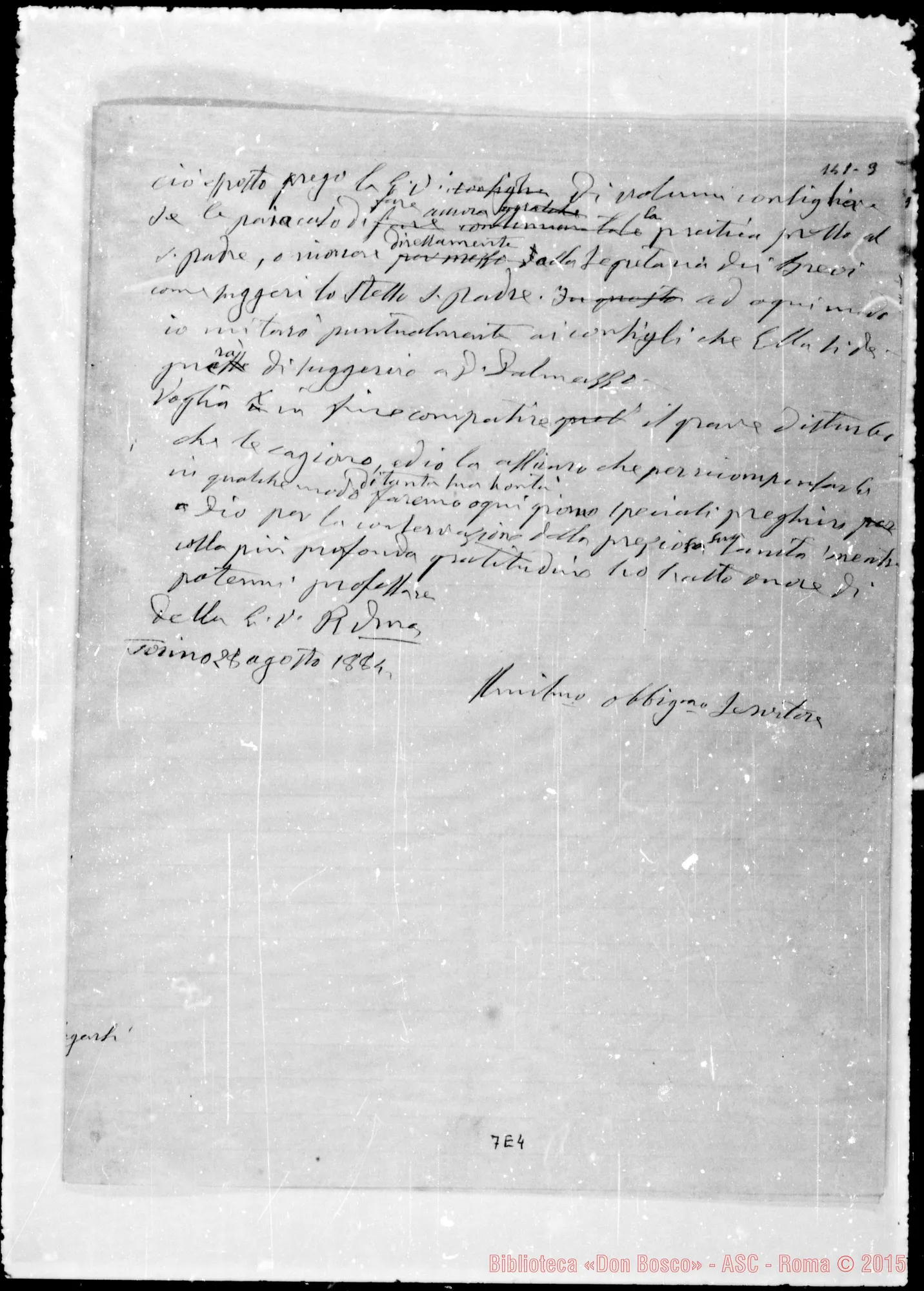 Fotogramma E 4 — Boccalli Gabriele, cameriere segreto di Leone XIII
