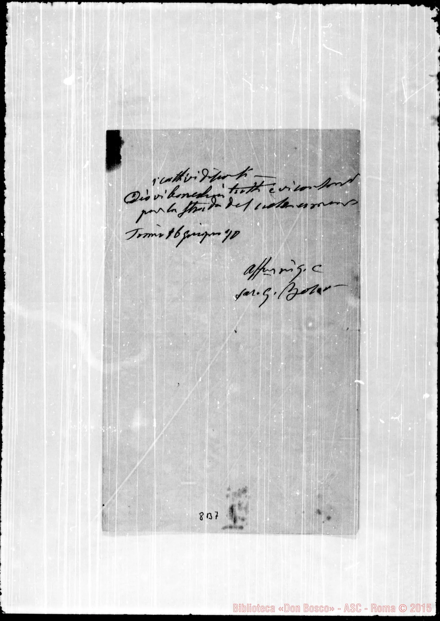 Fotogramma B 7 — Bonetti Giovanni, sac. SDB