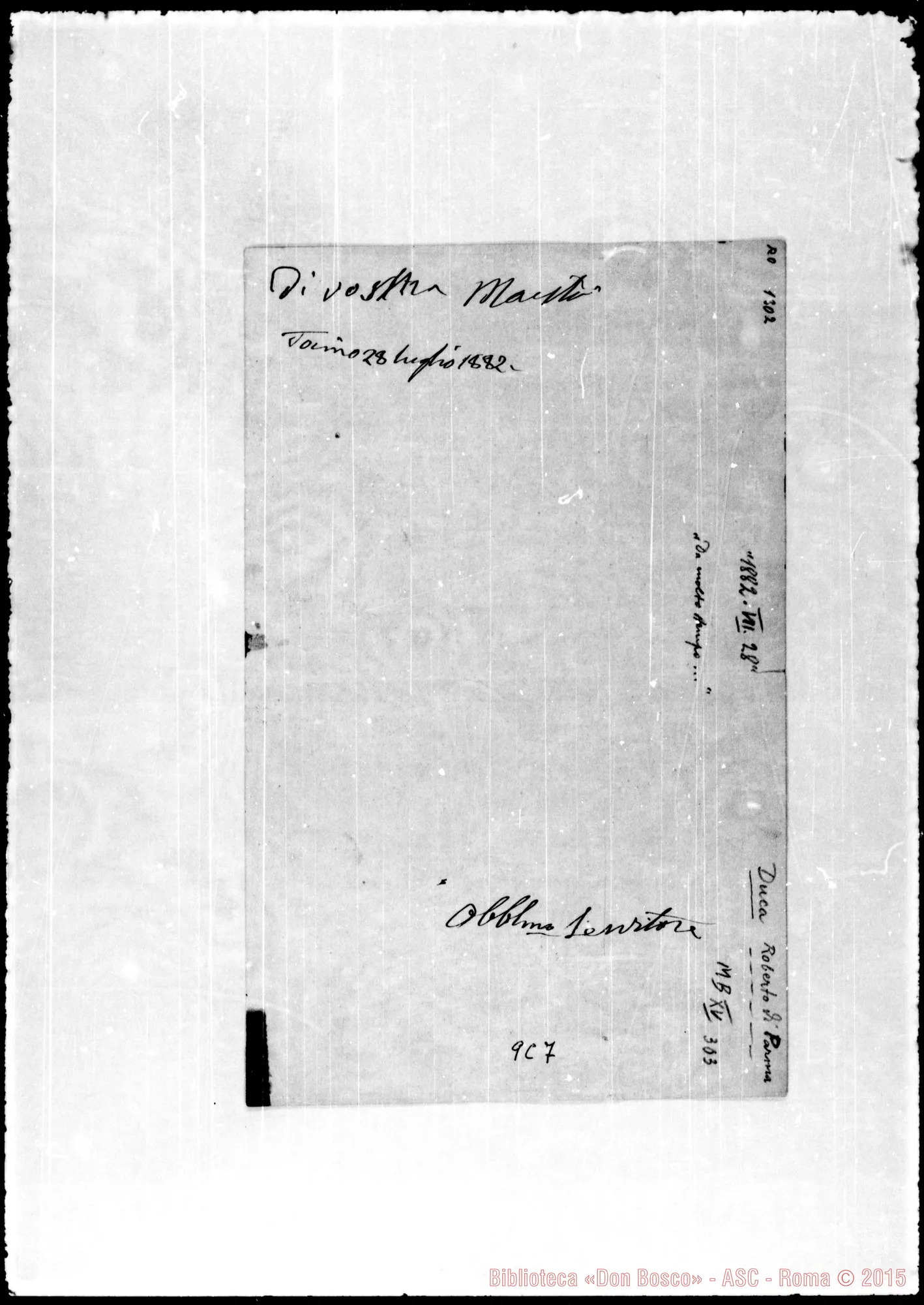 Fotogramma C 7 — Borbone Roberto, Duca di Parma
