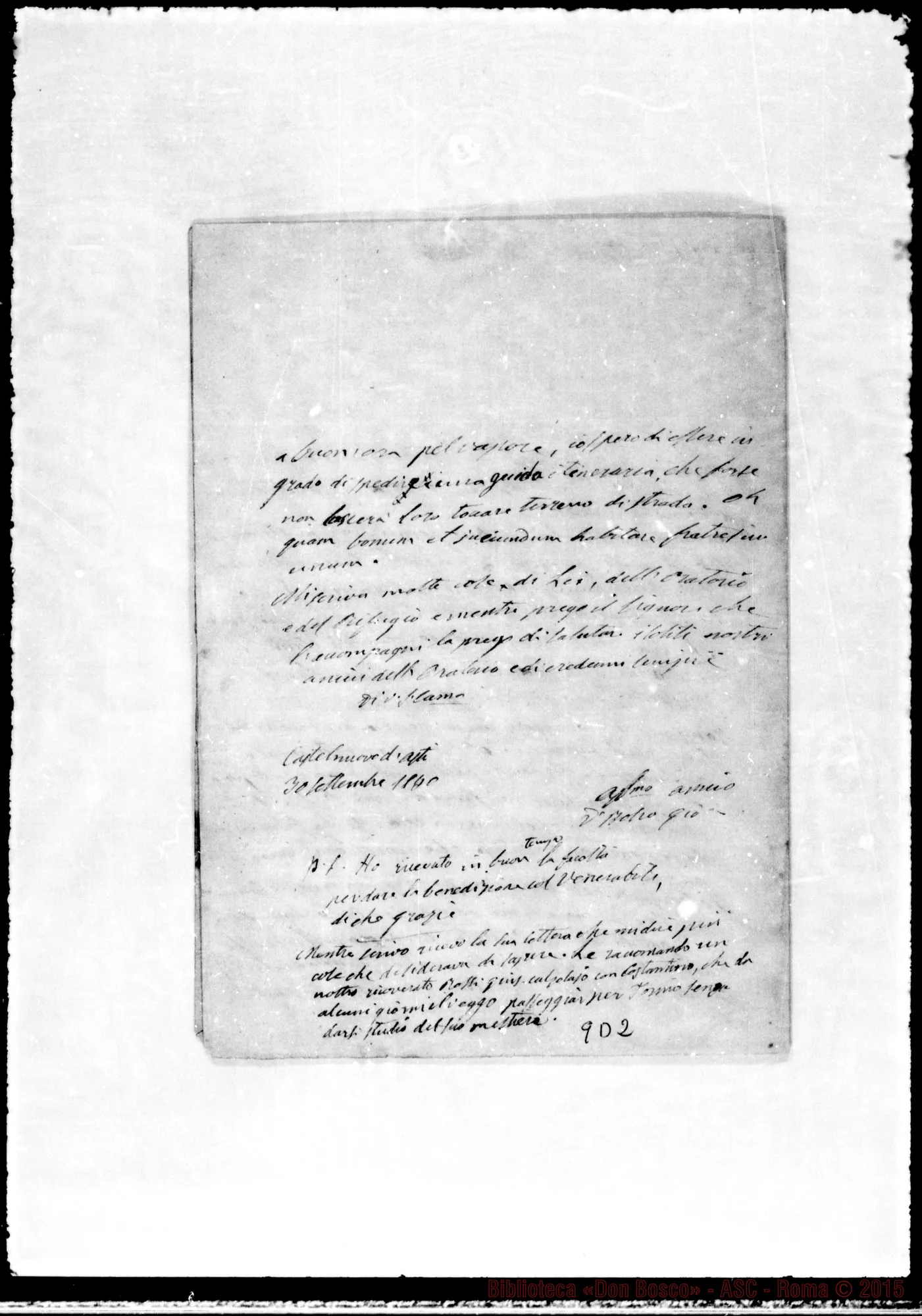 Fotogramma D 2 — Borel Giovanni Battista, sac.