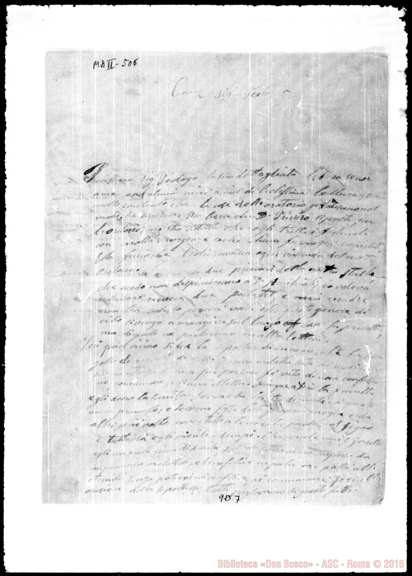 Fotogramma D 7 — Borel Giovanni Battista, sac.