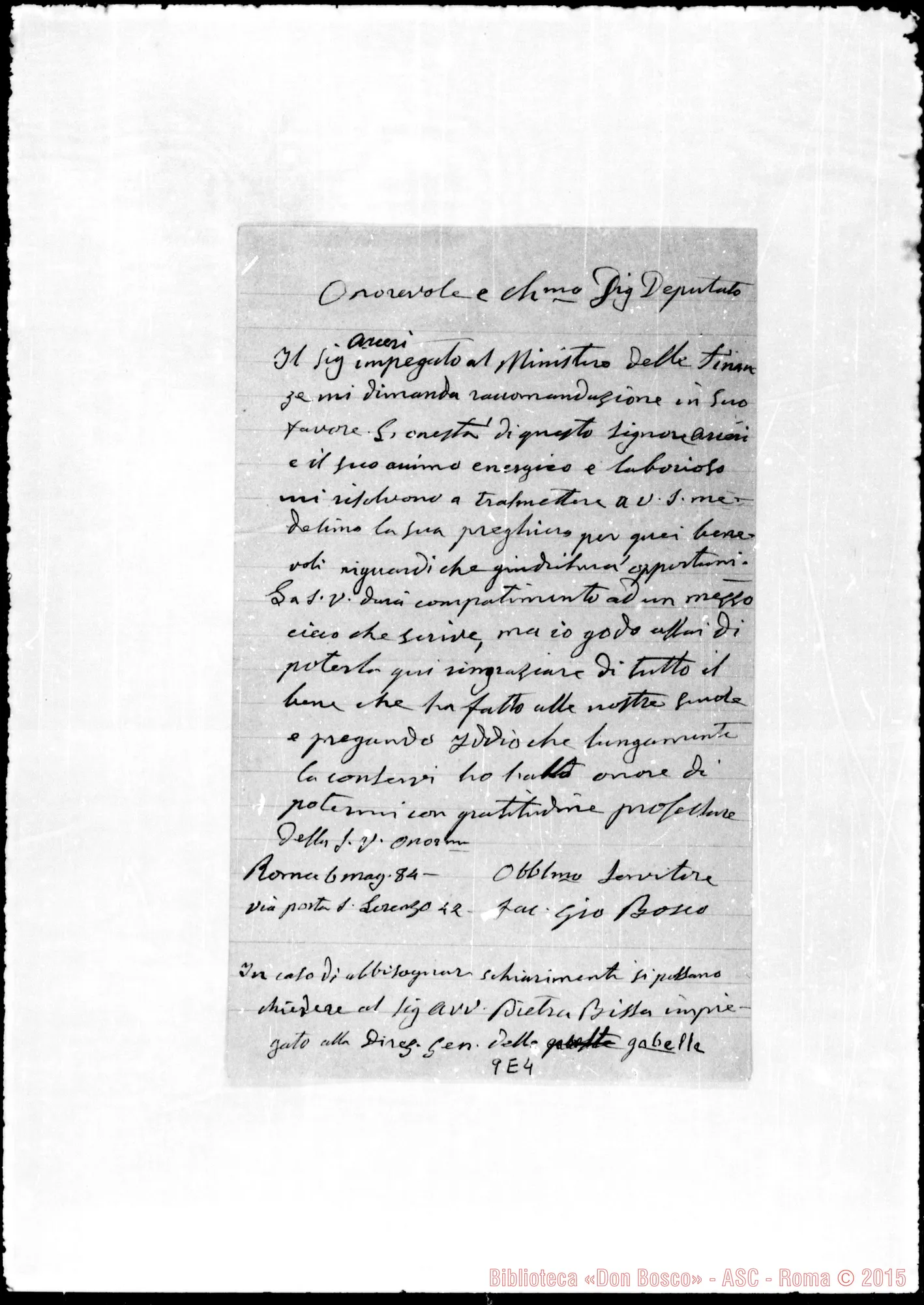 Fotogramma E 4 — Boselli Paolo, Deputato al Parlamento