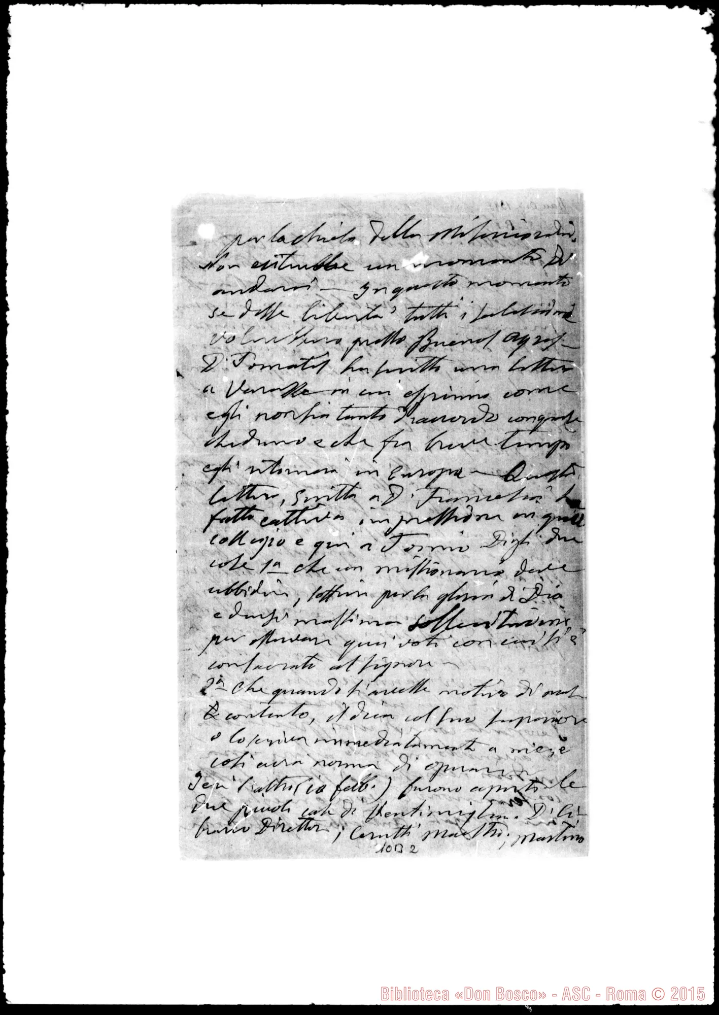 Fotogramma B 2 — … Cagliero Giovanni, cardinale SDB