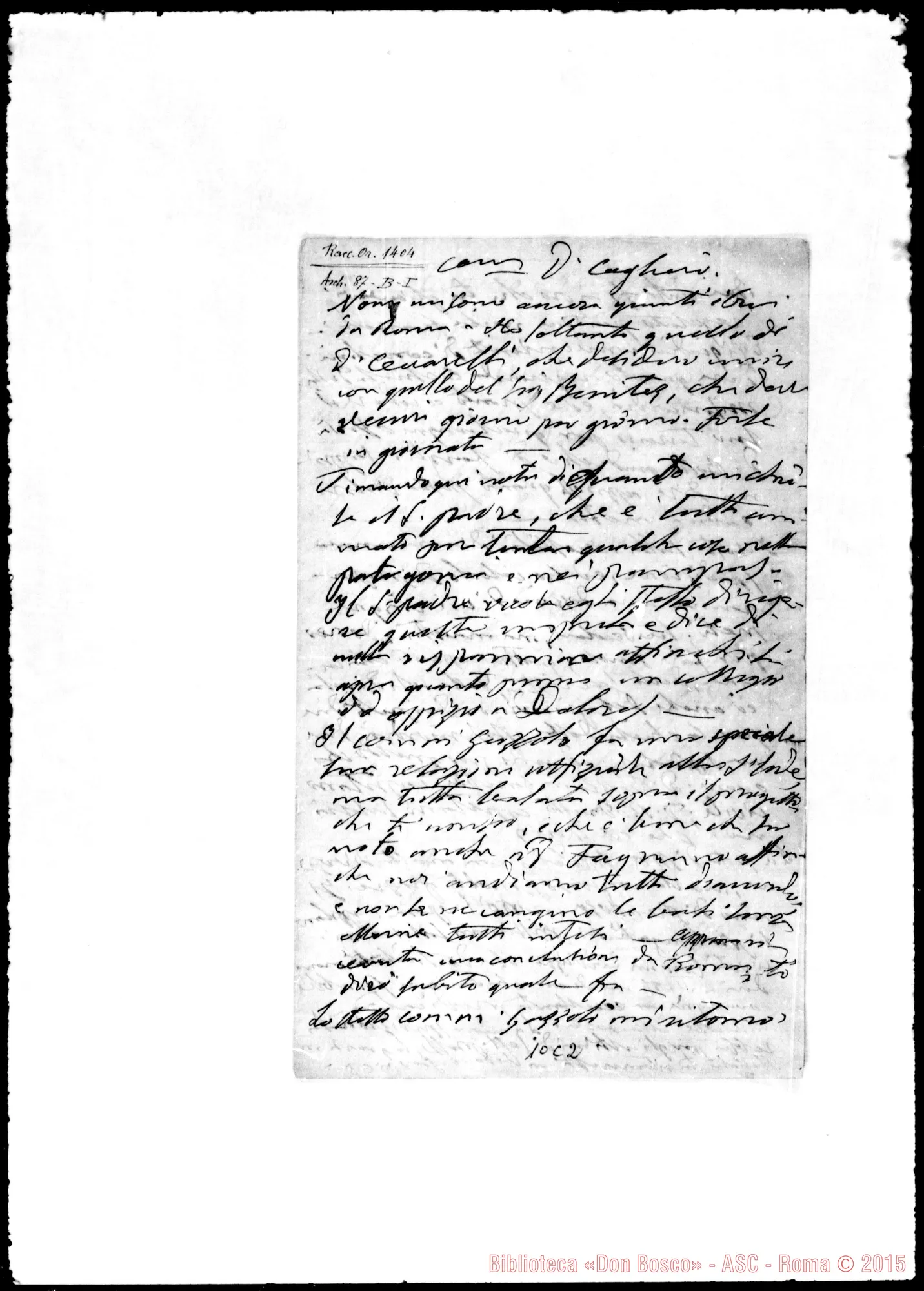 Fotogramma C 2 — Cagliero Giovanni, cardinale SDB
