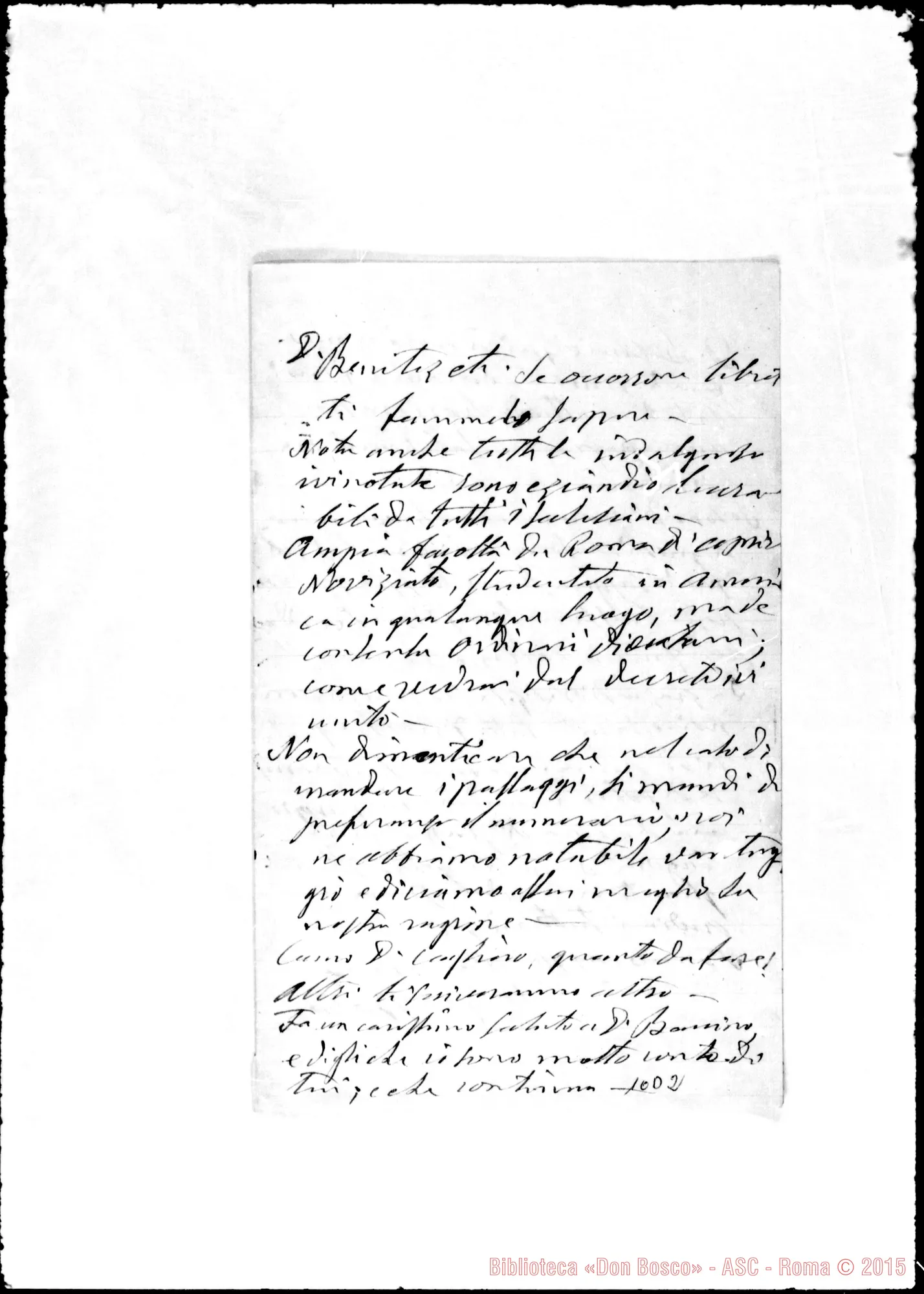 Fotogramma D 2 — Cagliero Giovanni, cardinale SDB