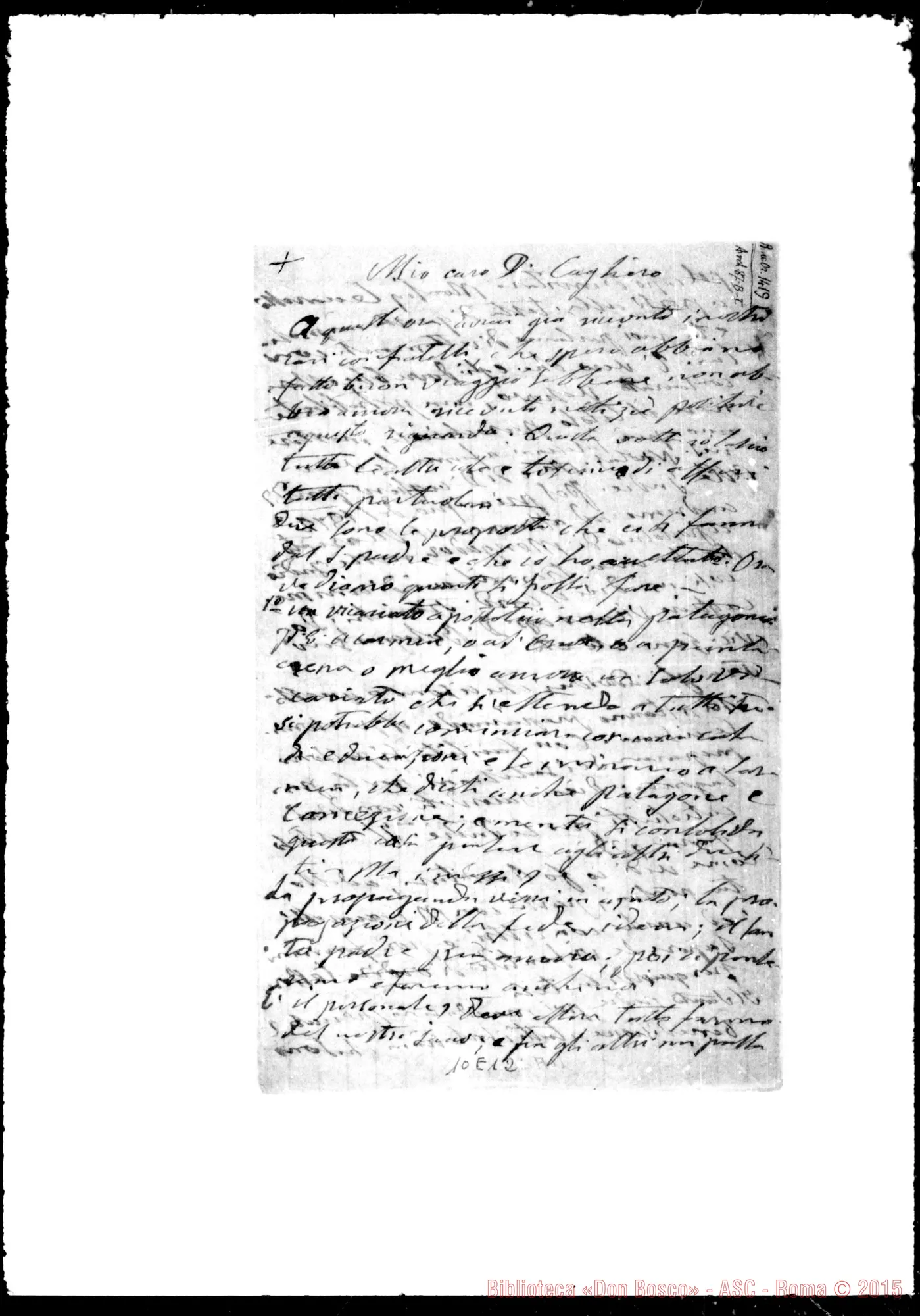 Fotogramma E 12 — Cagliero Giovanni, cardinale SDB