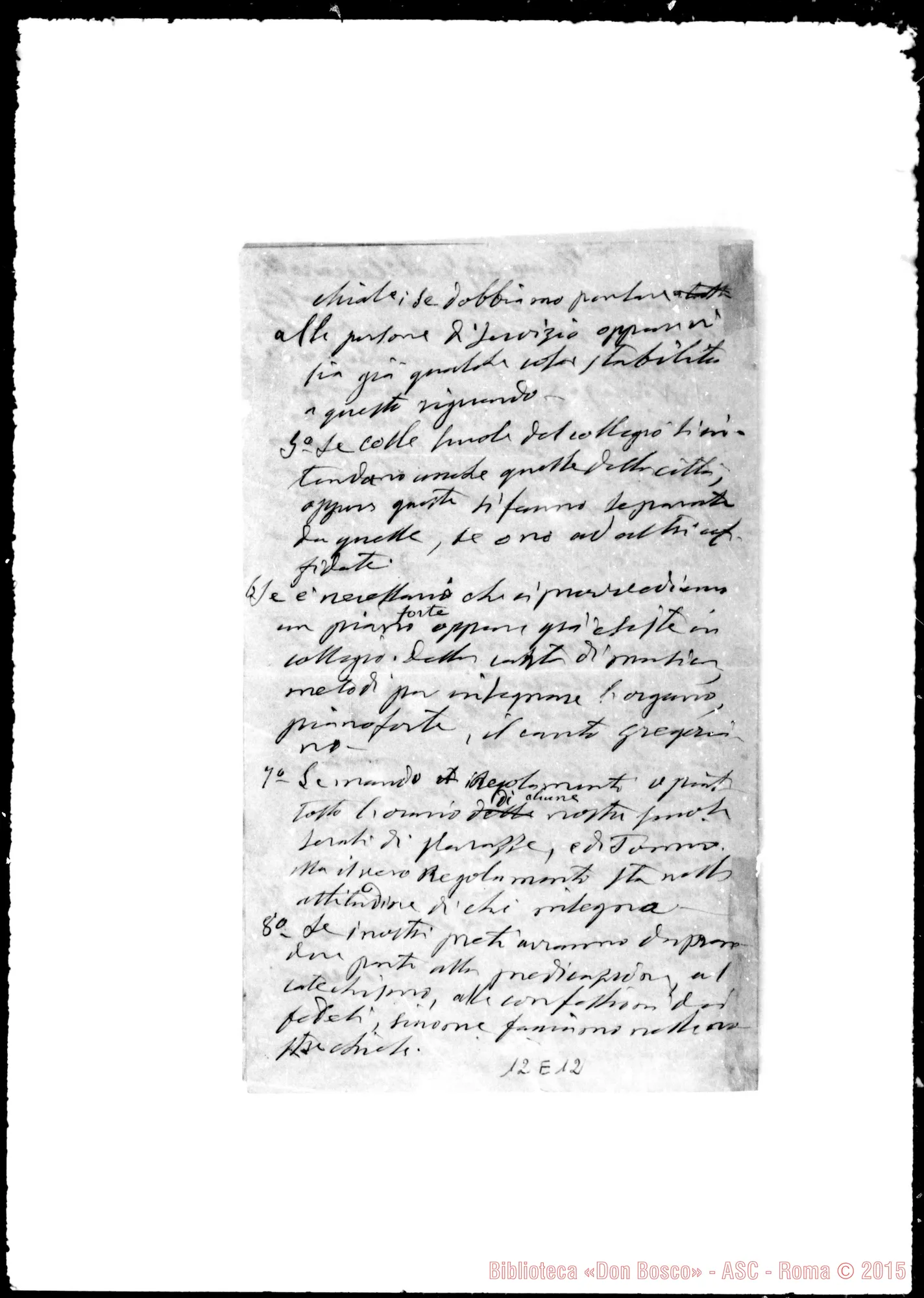 Fotogramma E 12 — Ceccarelli Pietro, Vic. Foraneo a S. Nicolás de los Arroyos