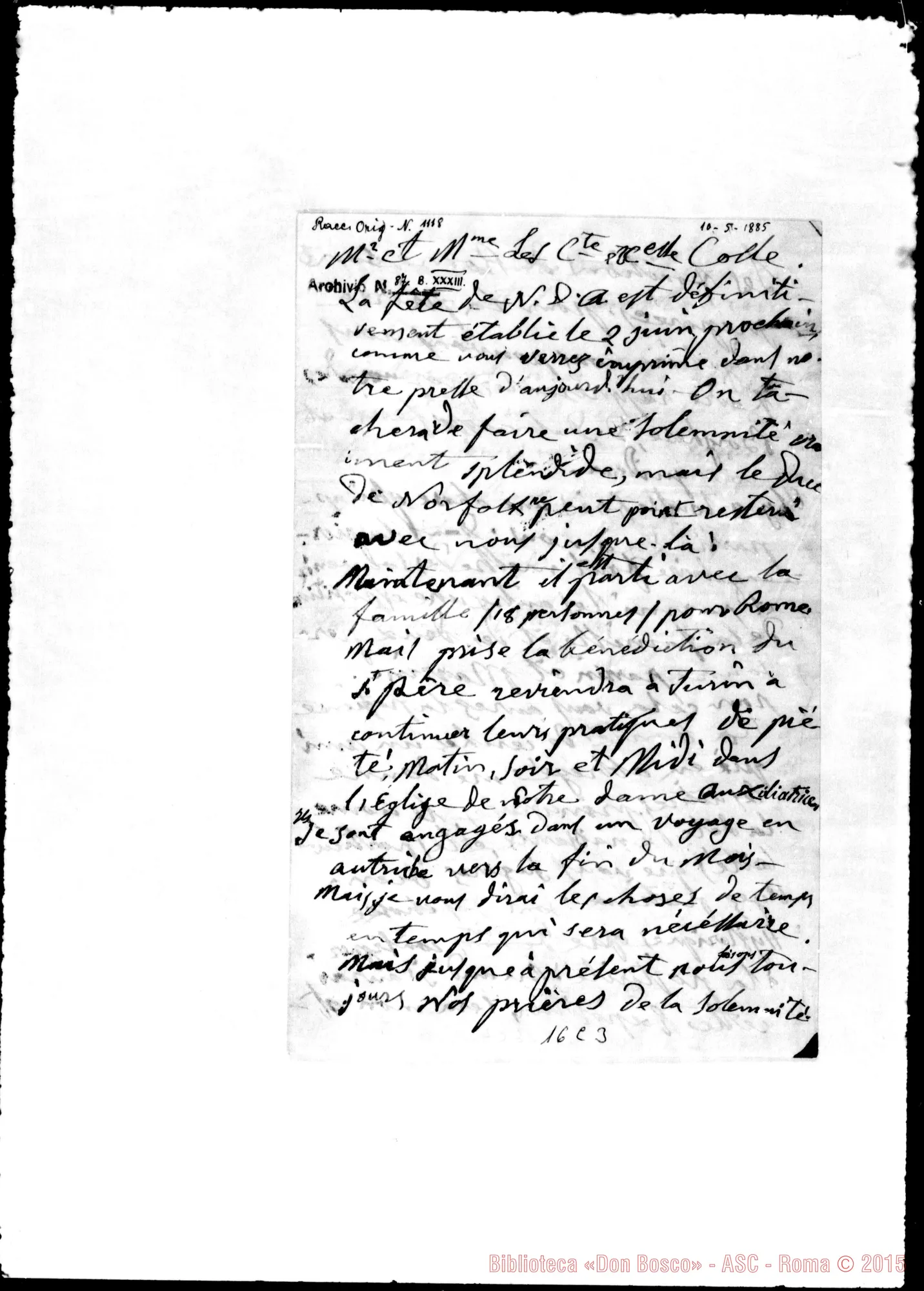 Fotogramma C 3 — Colle Louis-Antoine, Marie-Sophie: conte e contessa