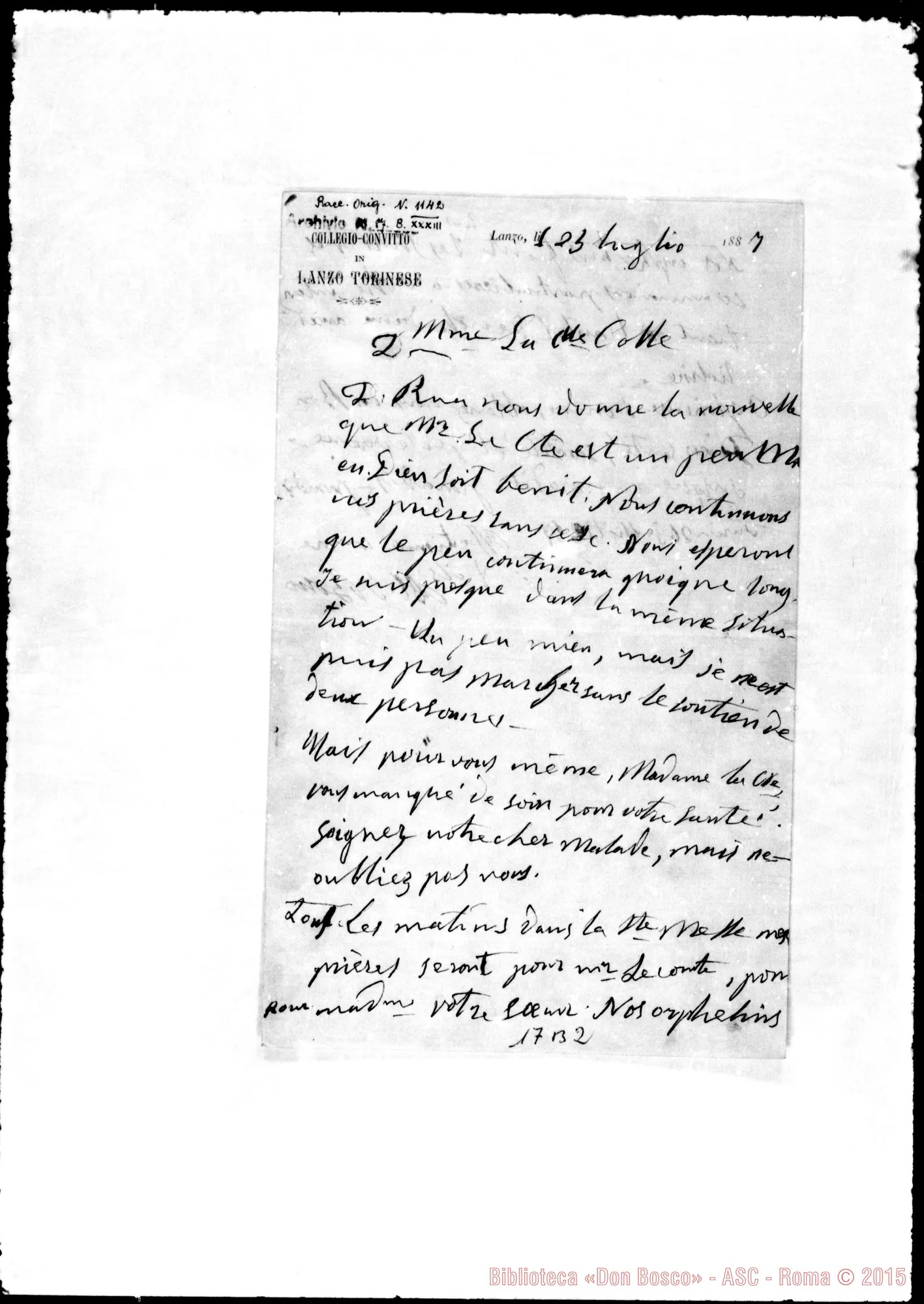Fotogramma B 2 — Colle Louis-Antoine, Marie-Sophie: conte e contessa