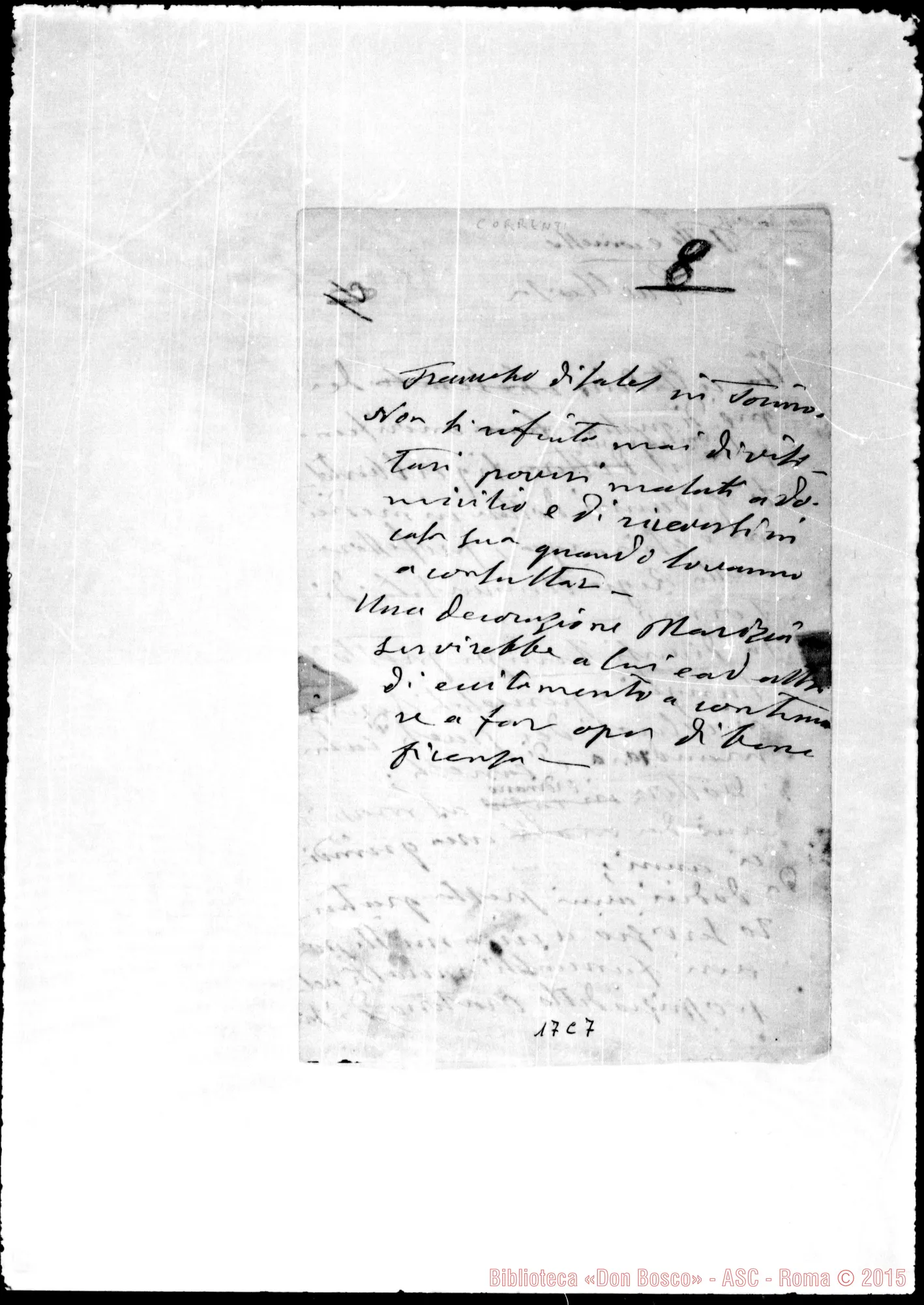 Fotogramma C 7 — Correnti Cesare, Segret. S.M. per l’Ordine di S. Maurizio