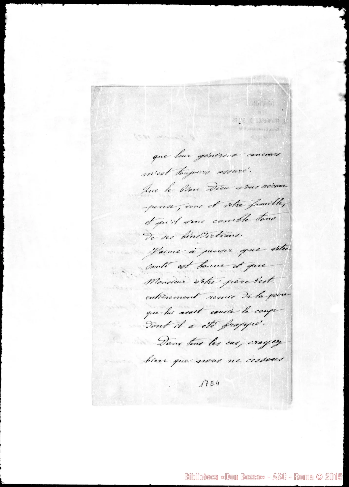Fotogramma E 4 — Czartoryski Augusto, sac. SDB