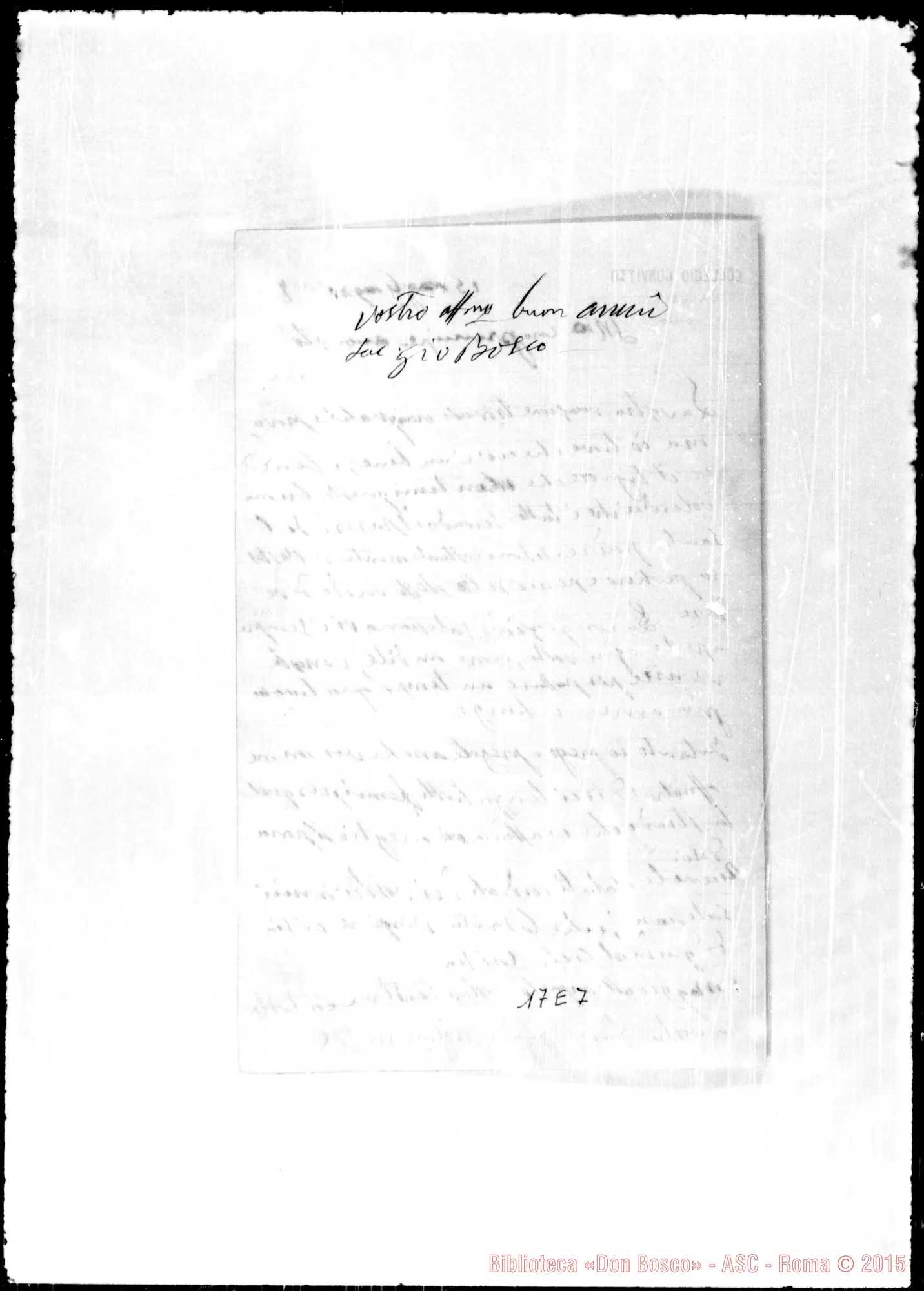 Fotogramma E 7 — Czartoryski Augusto, sac. SDB