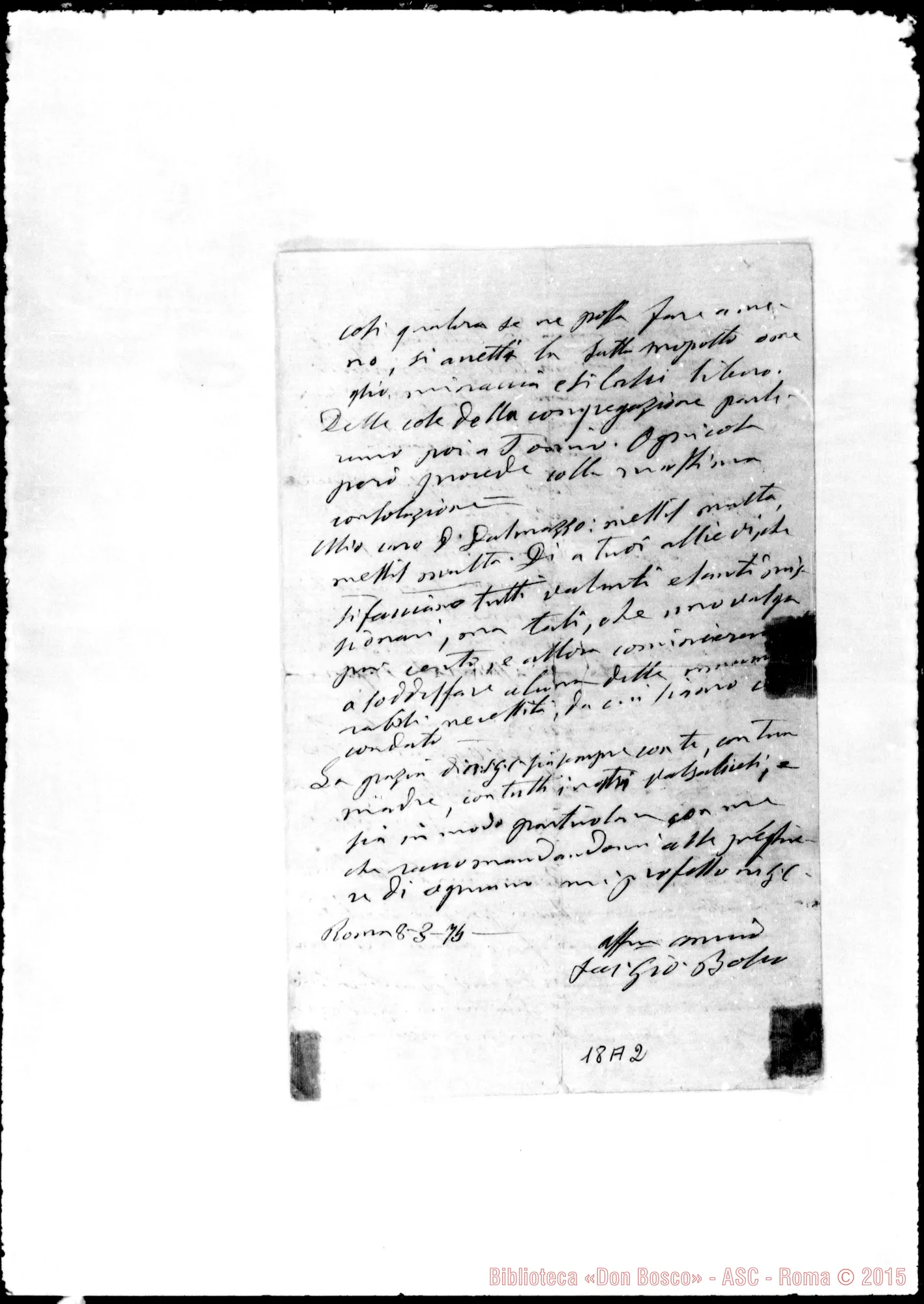 Fotogramma A 2 — Dalmazzo Francesco, sac. SDB