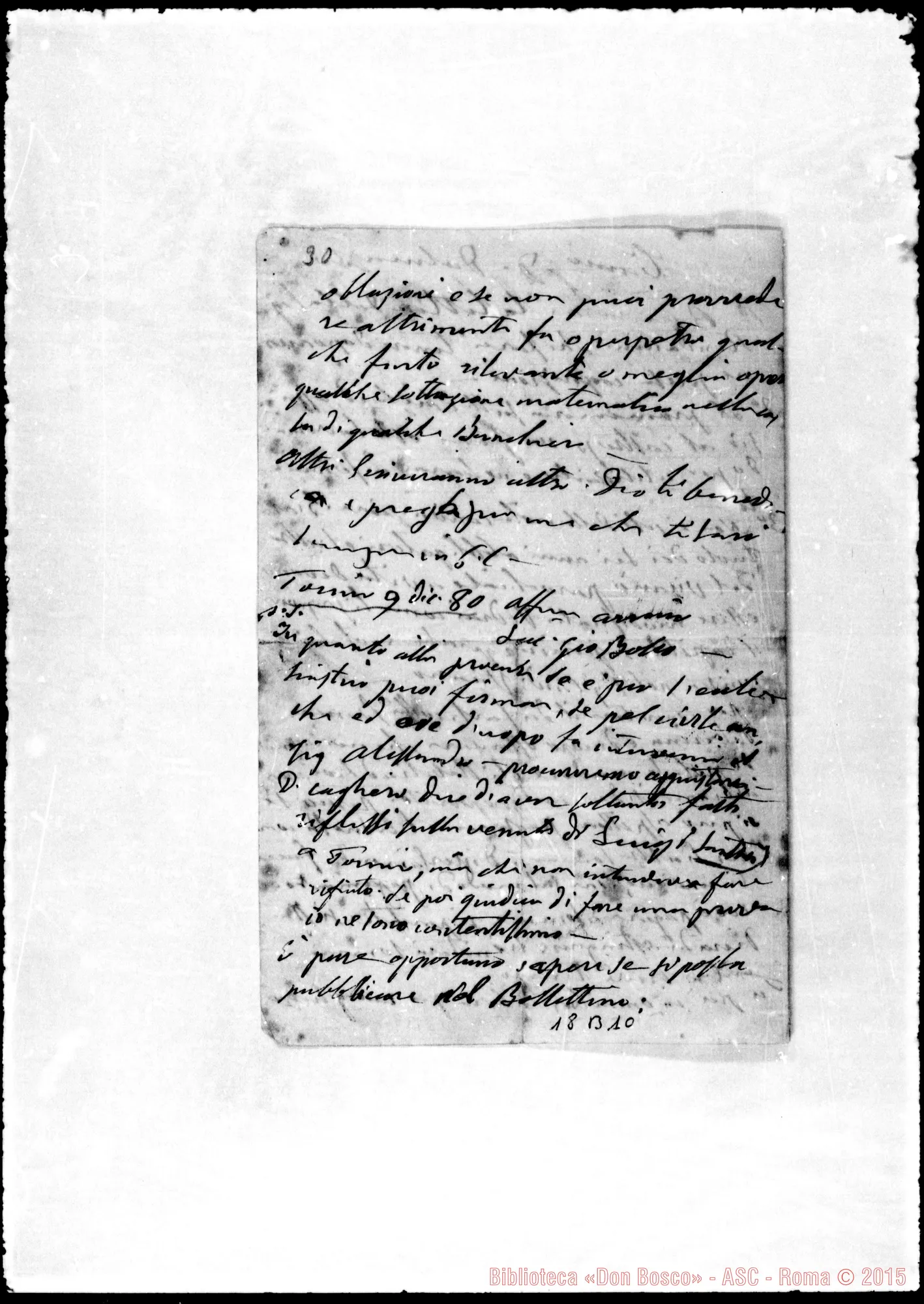 Fotogramma B 10 — Dalmazzo Francesco, sac. SDB