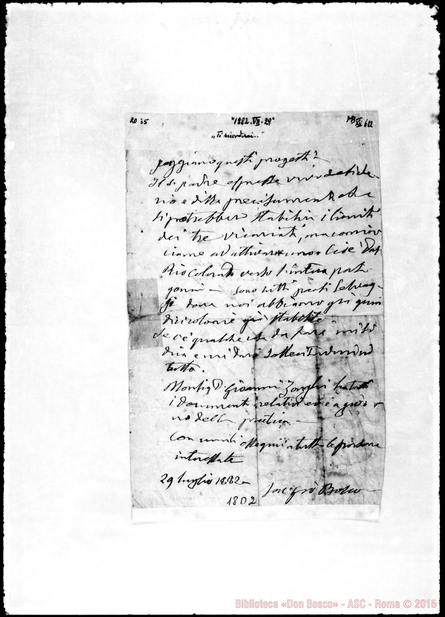 Fotogramma D 2 — Dalmazzo Francesco, sac. SDB