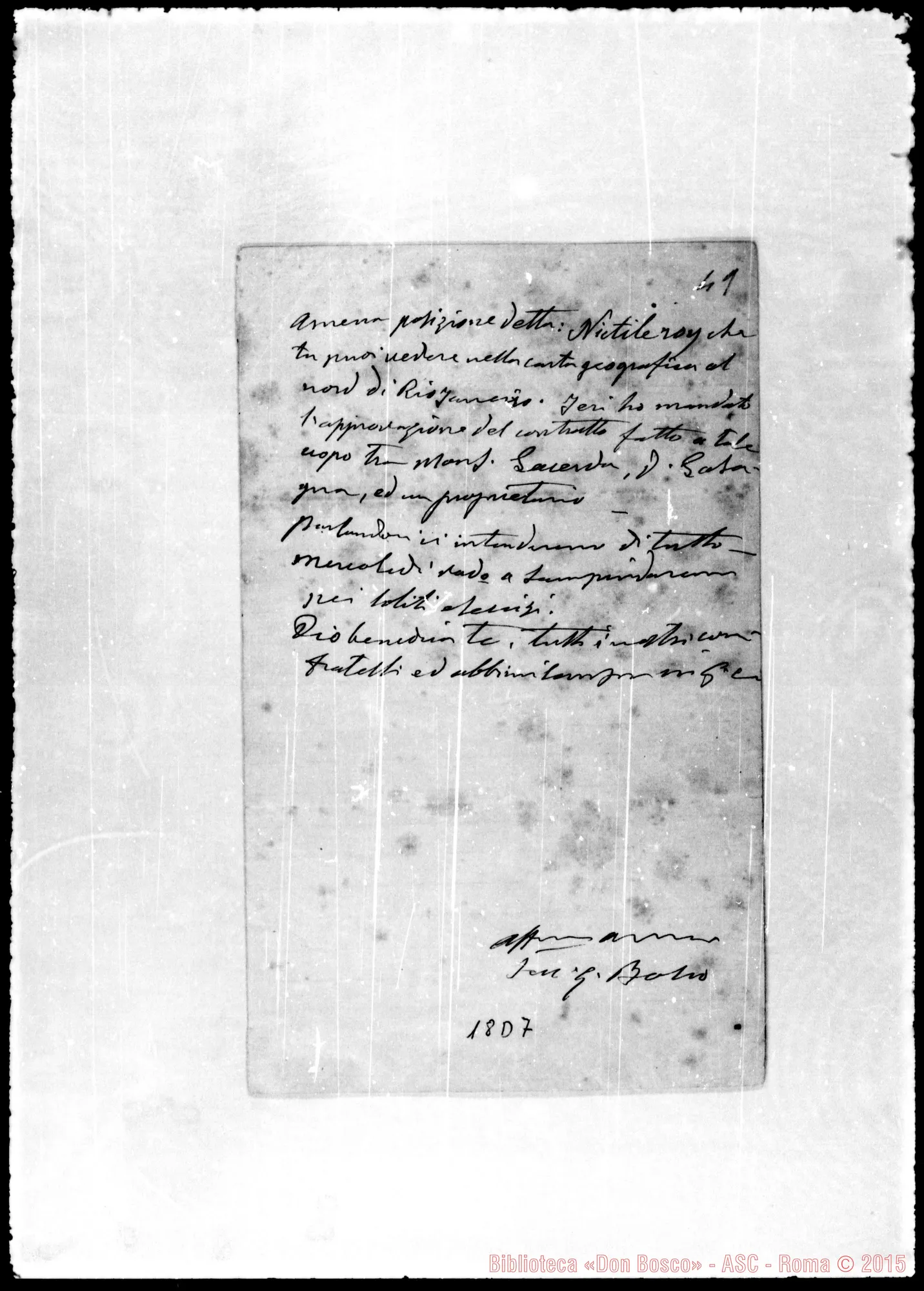Fotogramma D 7 — Dalmazzo Francesco, sac. SDB