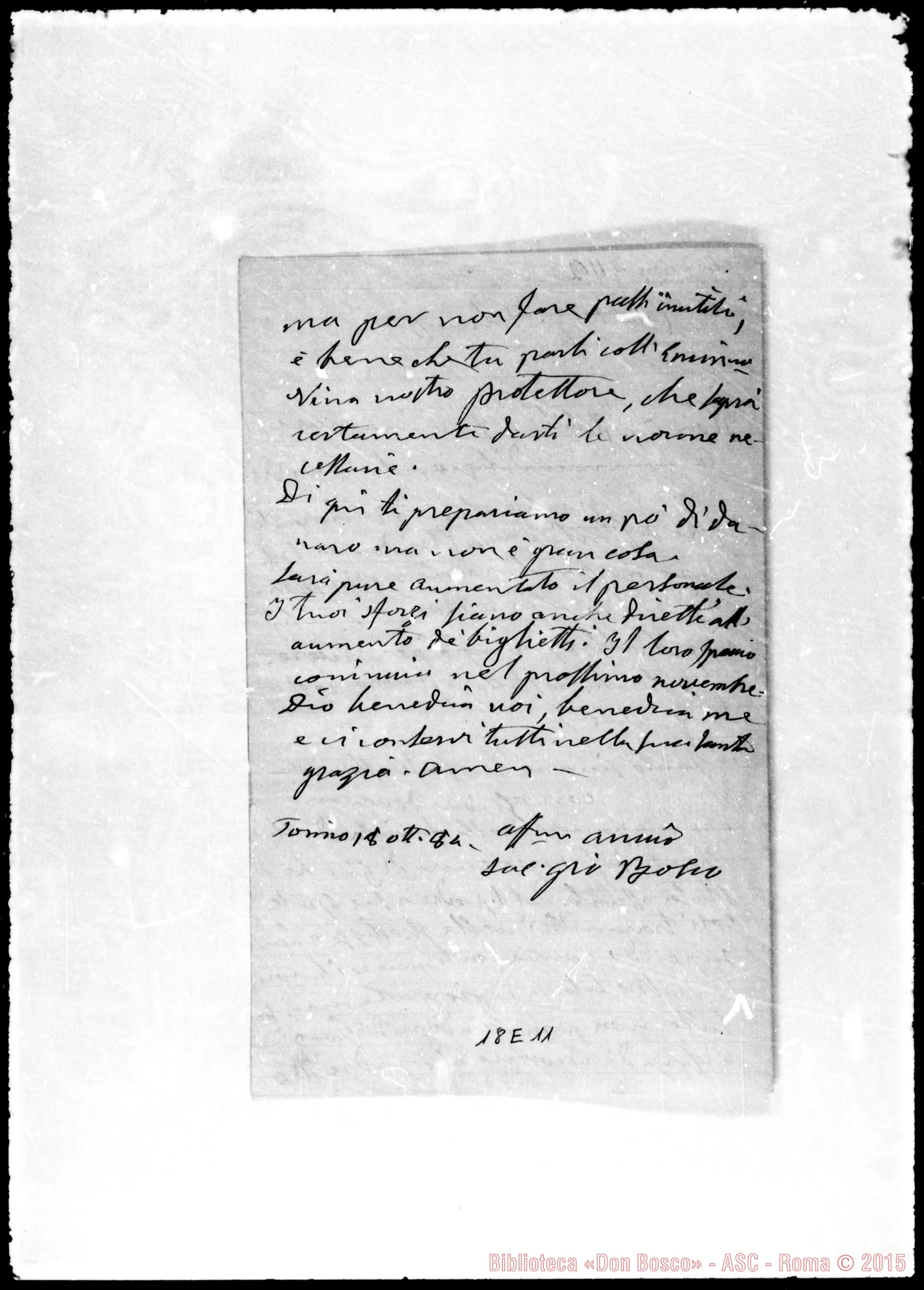 Fotogramma E 11 — Dalmazzo Francesco, sac. SDB