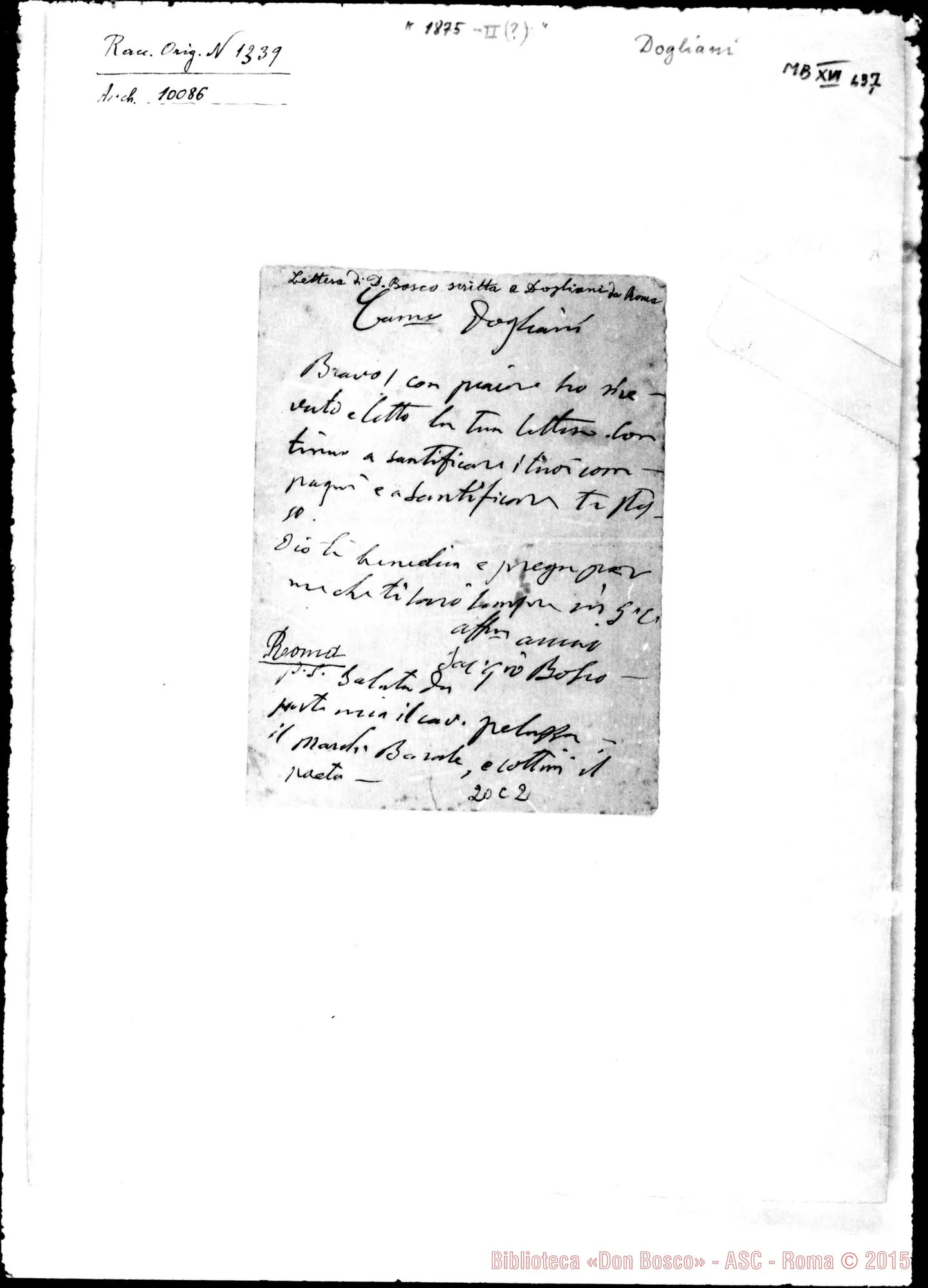 Fotogramma C 2 — Dogliani Giuseppe, coad. SDB