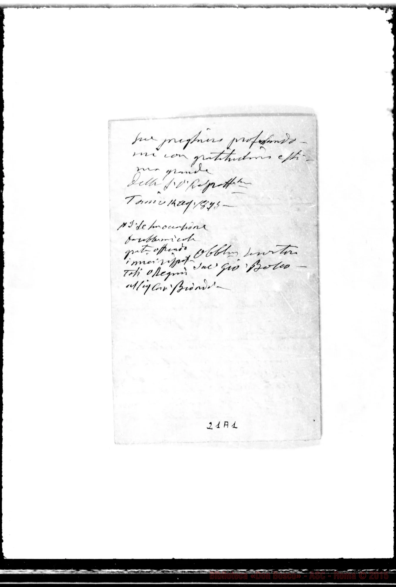 Fotogramma A 1 — Fassati Maria, marchesa