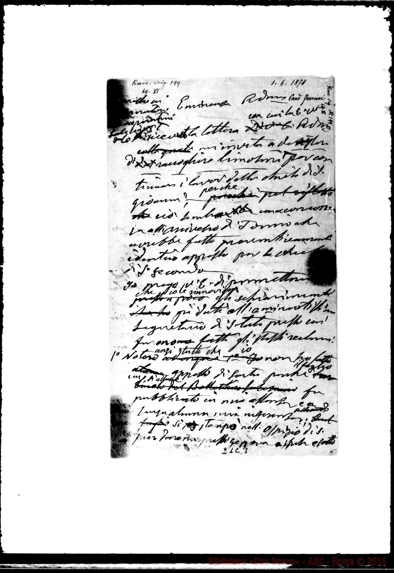 Fotogramma C 3 — Ferrieri Innocenzo, Card.