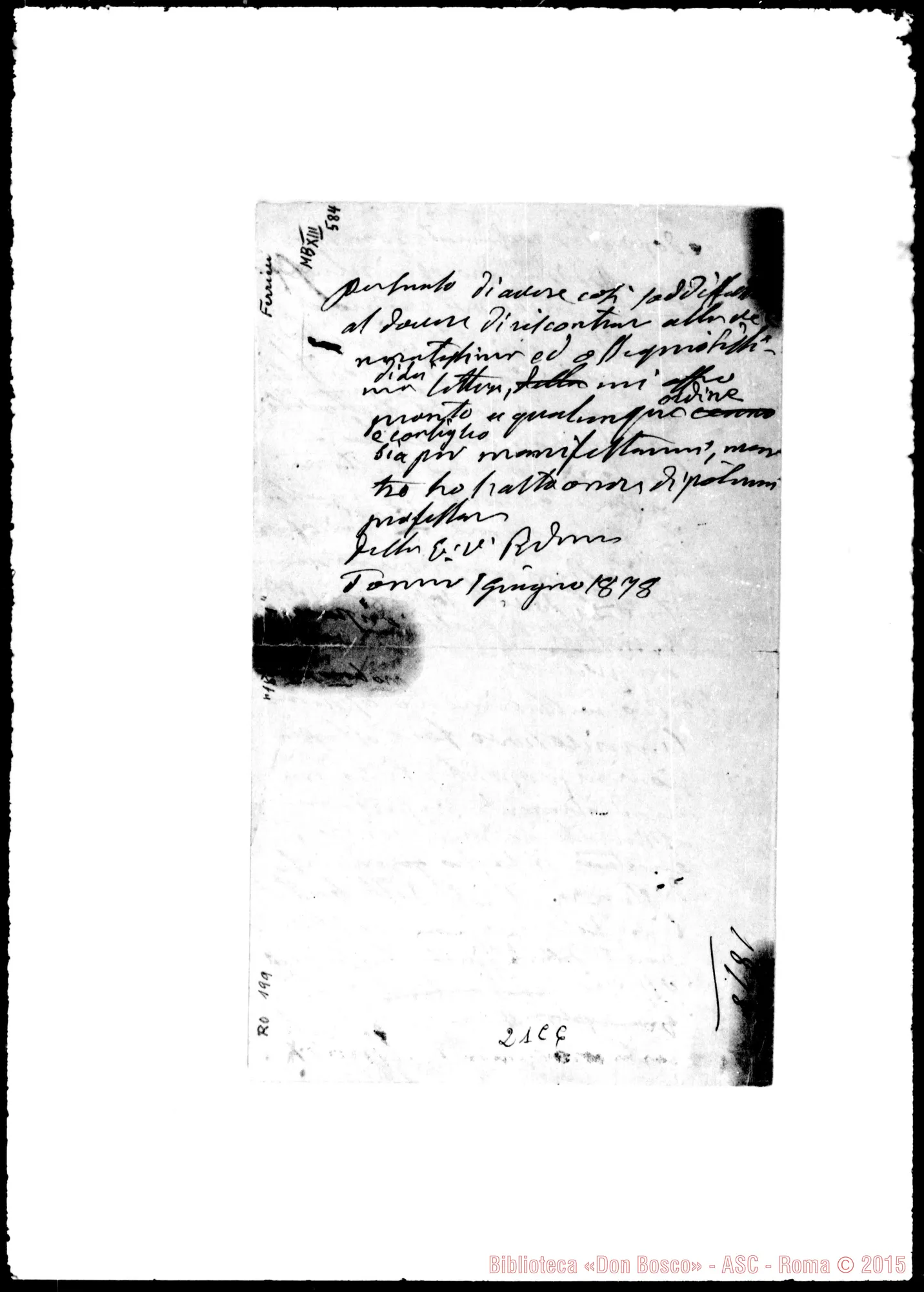 Fotogramma C 6 — Ferrieri Innocenzo, Card.