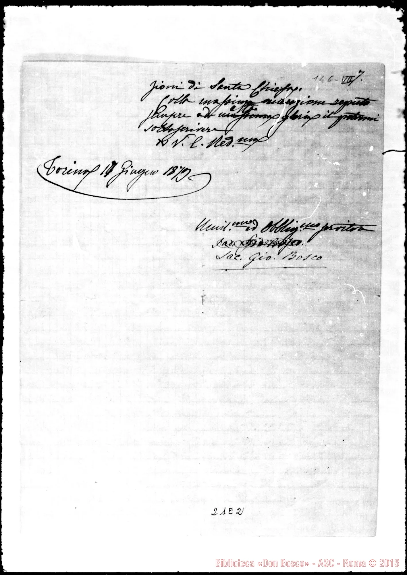 Fotogramma E 2 — Ferrieri Innocenzo, Card.