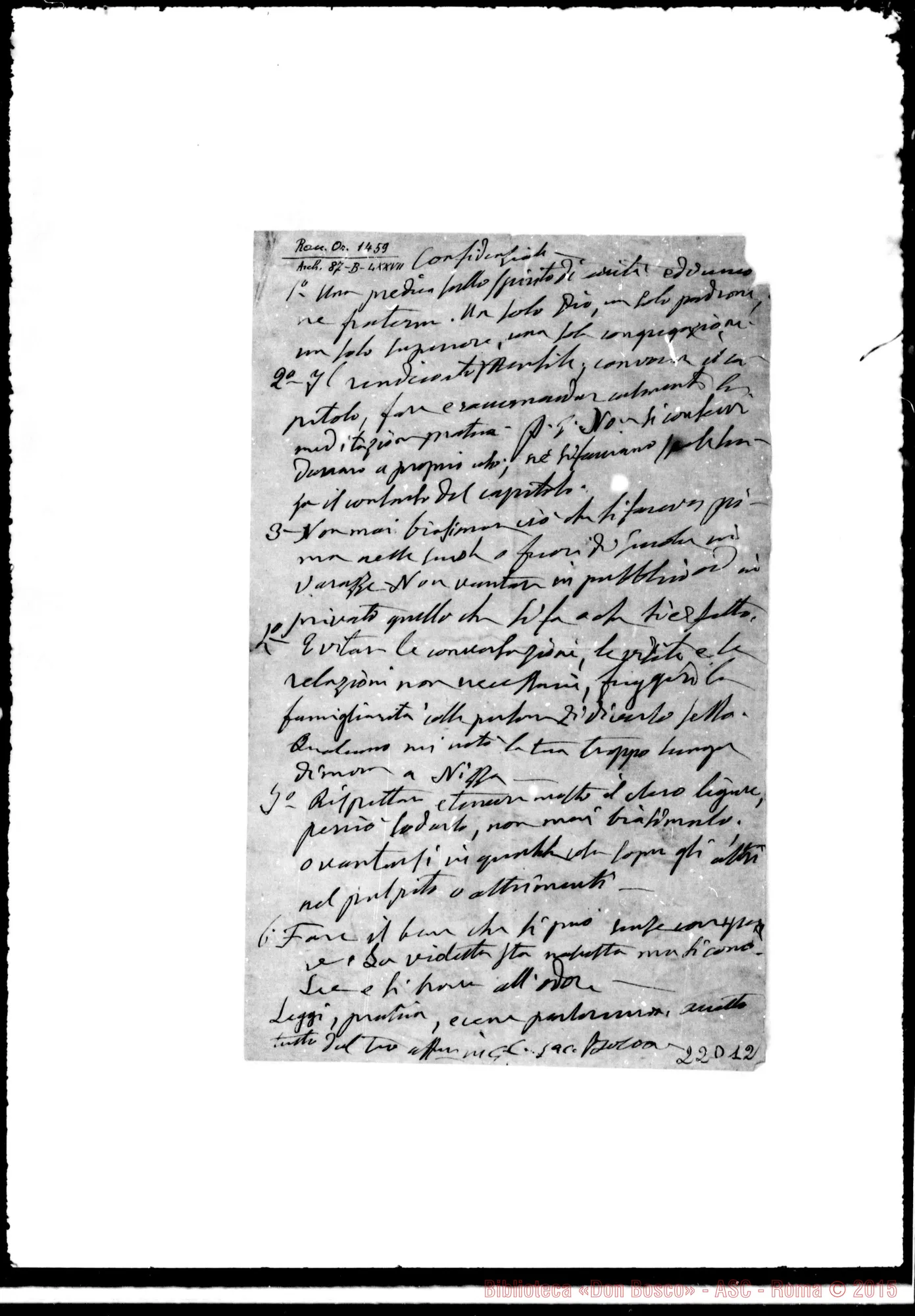 Fotogramma D 12 — Francesia Giovanni, sac. SDB