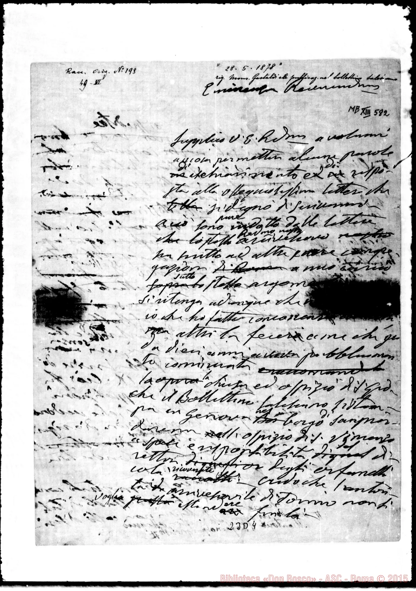 Fotogramma D 4 — Franchi Alessandro, Cardinale Prefetto S.C. Propaganda Fide