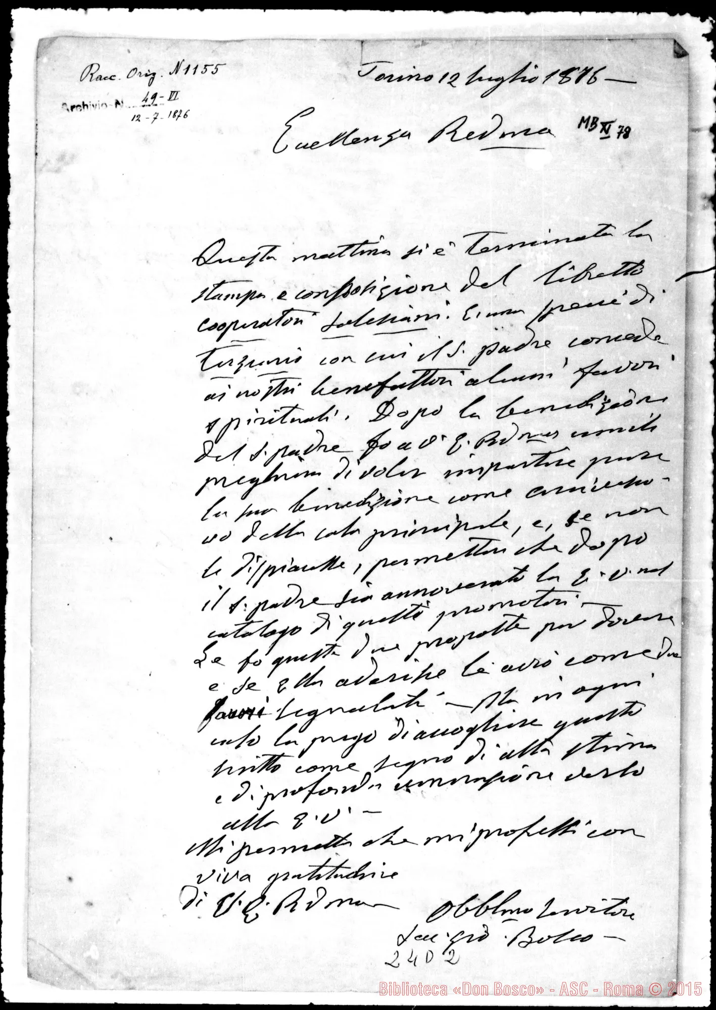 Fotogramma D 2 — Gastaldi Lorenzo, Arcivesc. di Torino