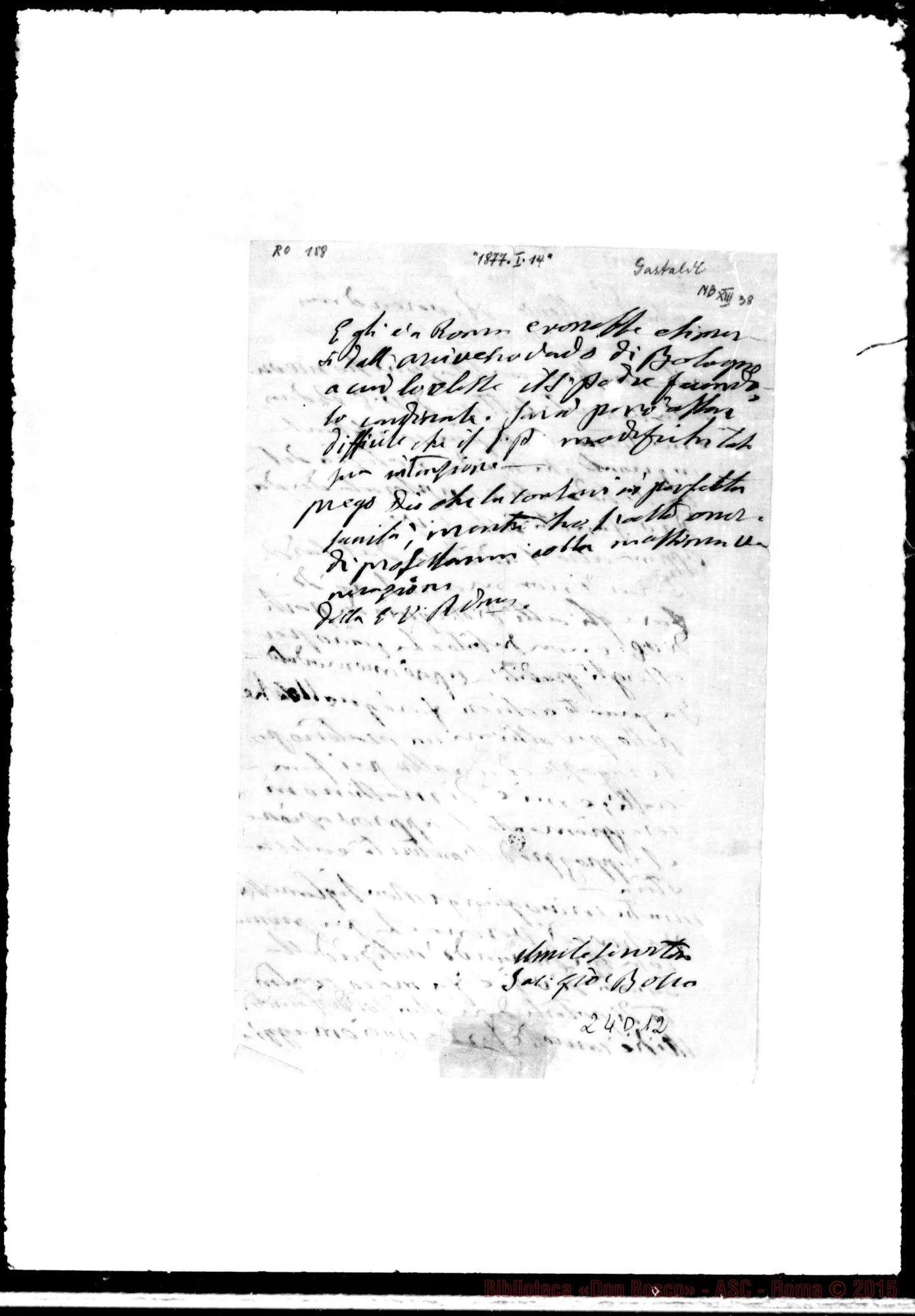 Fotogramma D 12 — Gastaldi Lorenzo, Arcivesc. di Torino