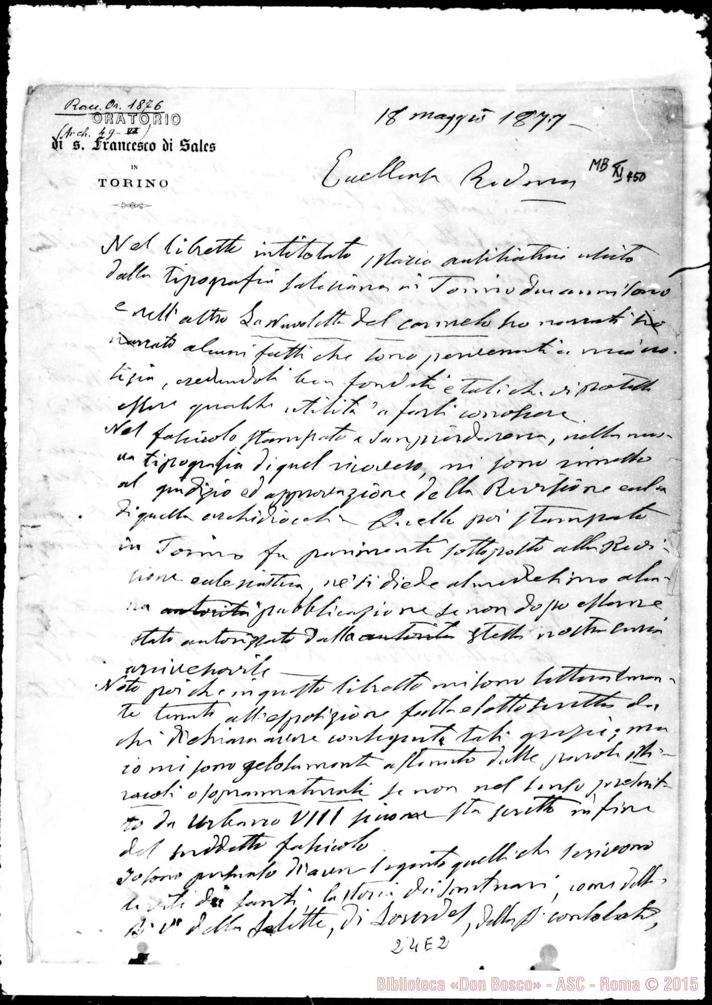 Fotogramma E 2 — Gastaldi Lorenzo, Arcivesc. di Torino