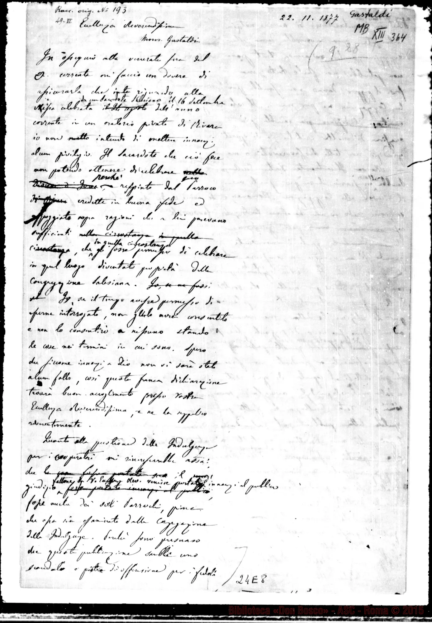 Fotogramma E 8 — Gastaldi Lorenzo, Arcivesc. di Torino