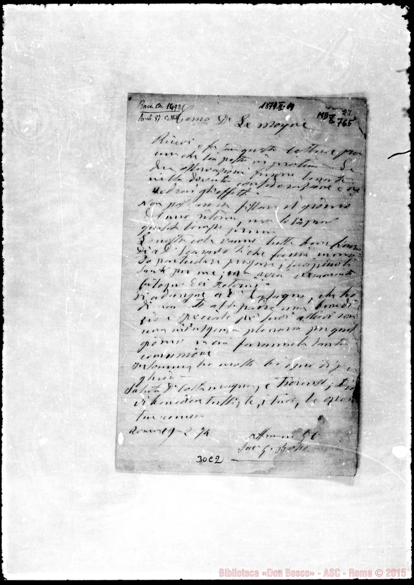 Fotogramma C 2 — Lemoyne Gio. Battista, sac. SDB