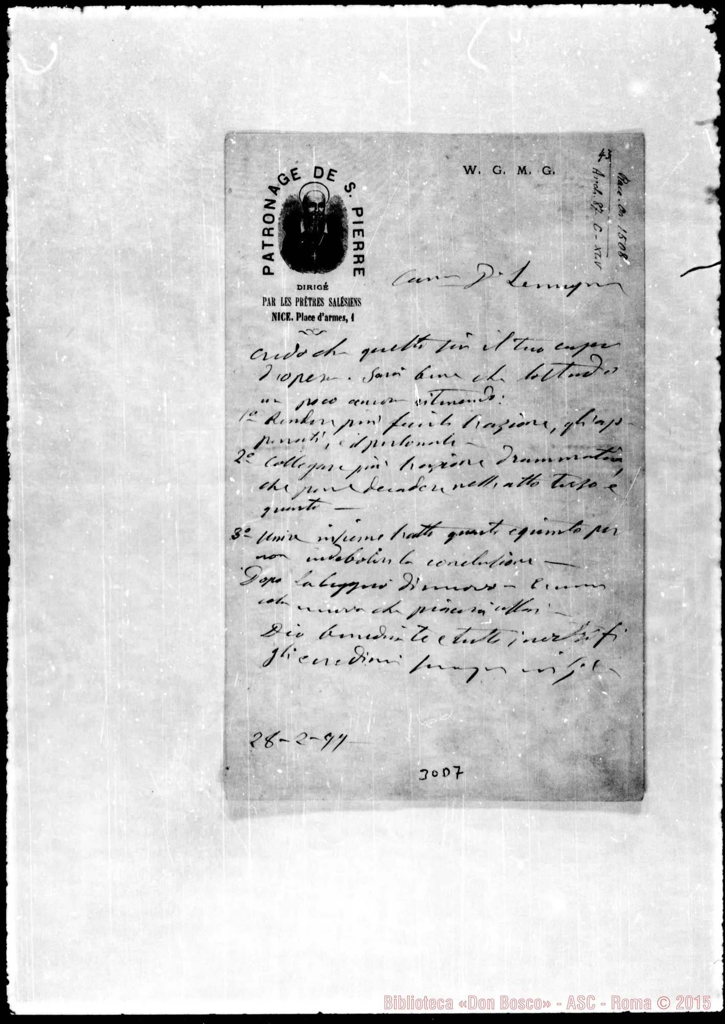 Fotogramma D 7 — Lemoyne Gio. Battista, sac. SDB