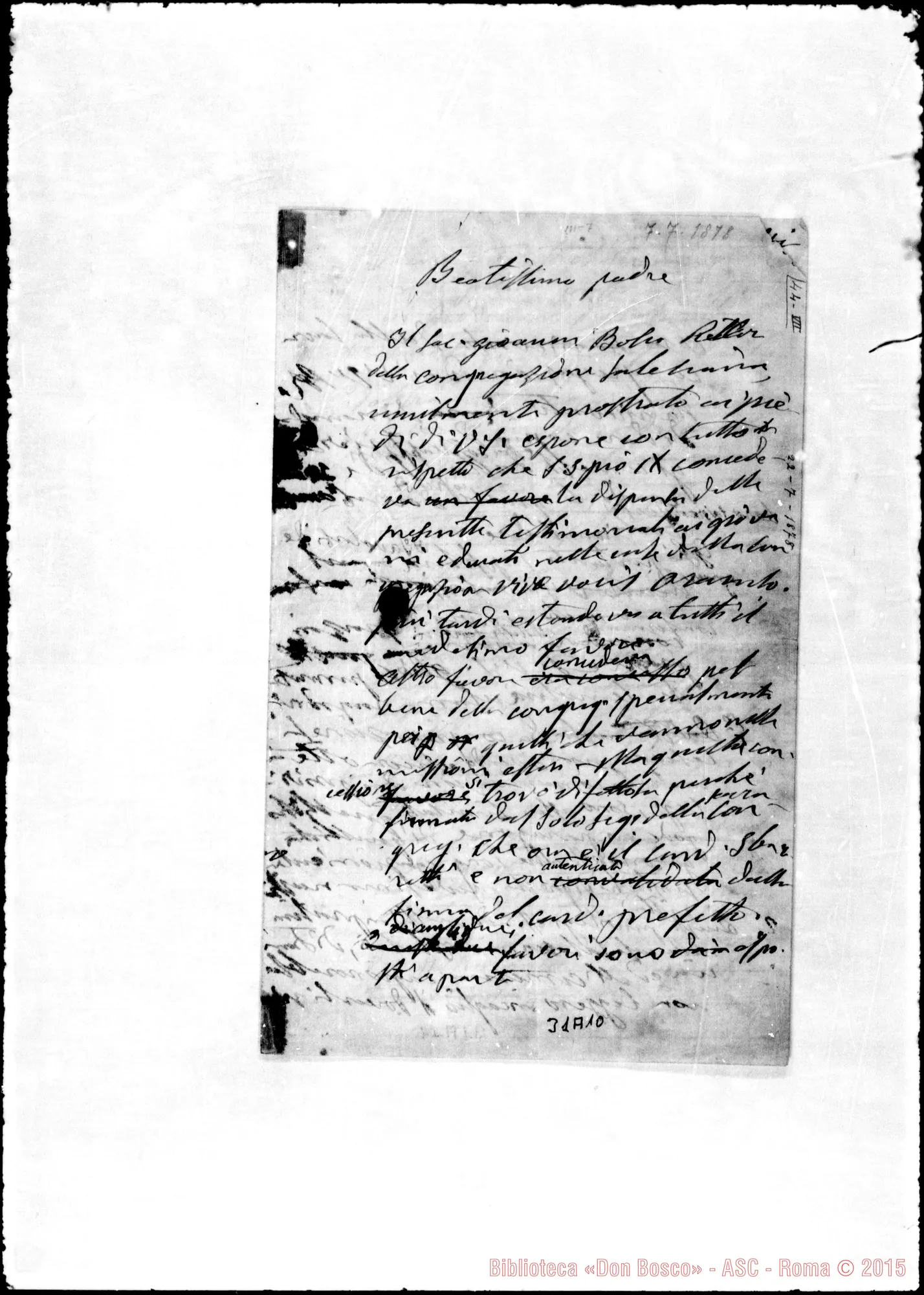Fotogramma A 10 — Leone XIII, Papa