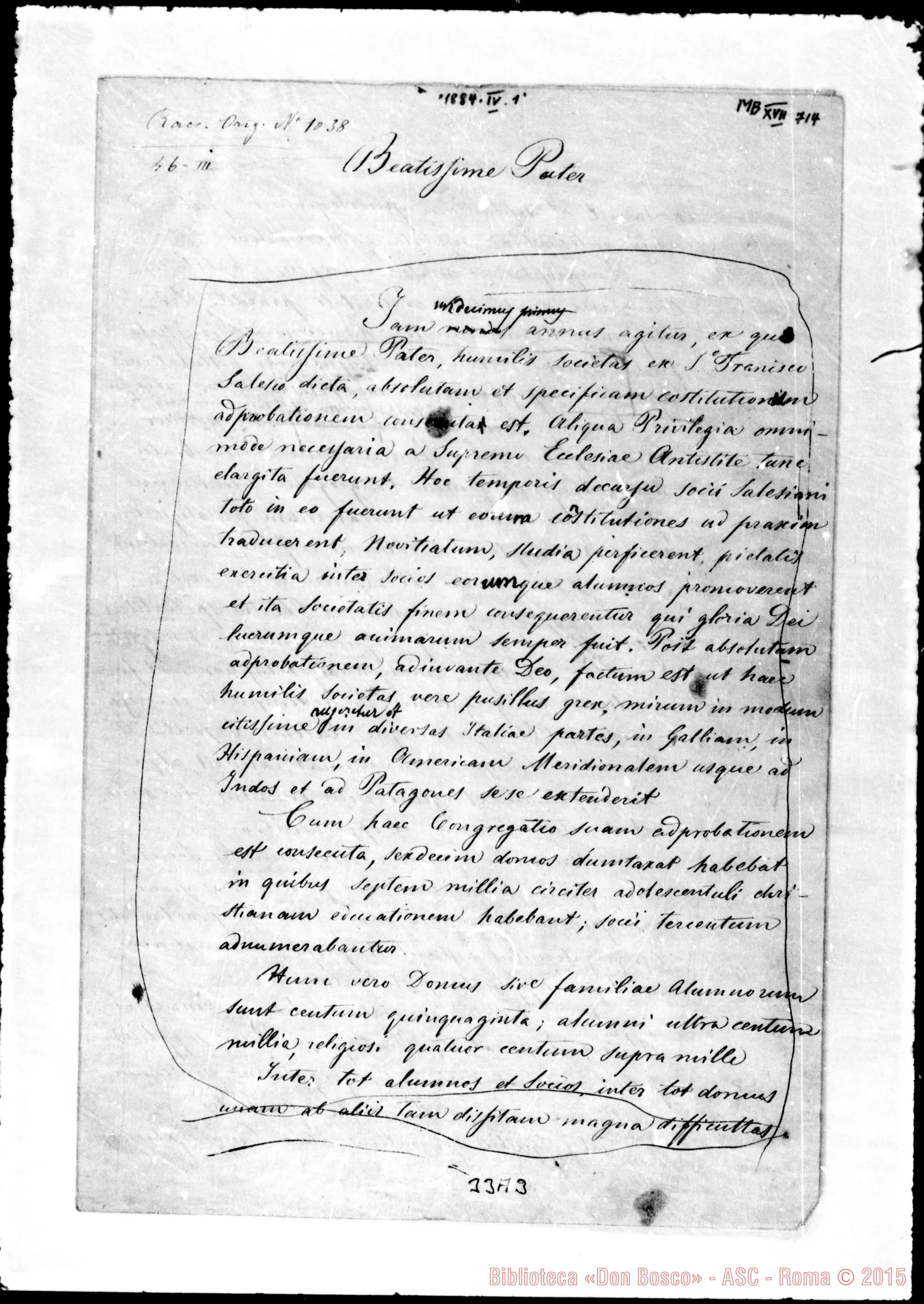 Fotogramma A 3 — Leone XIII, Papa