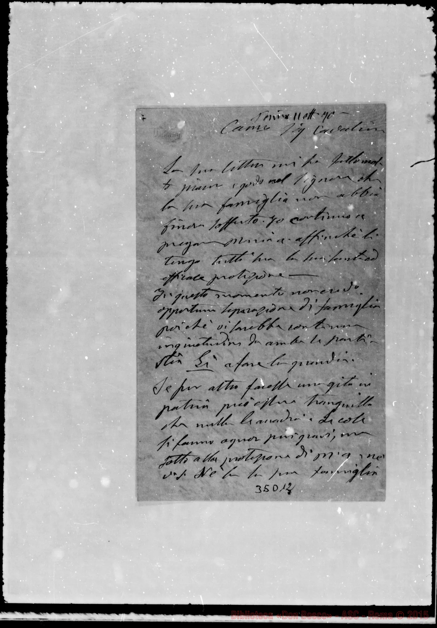 Fotogramma D 12 — Marietti Pietro, cavaliere