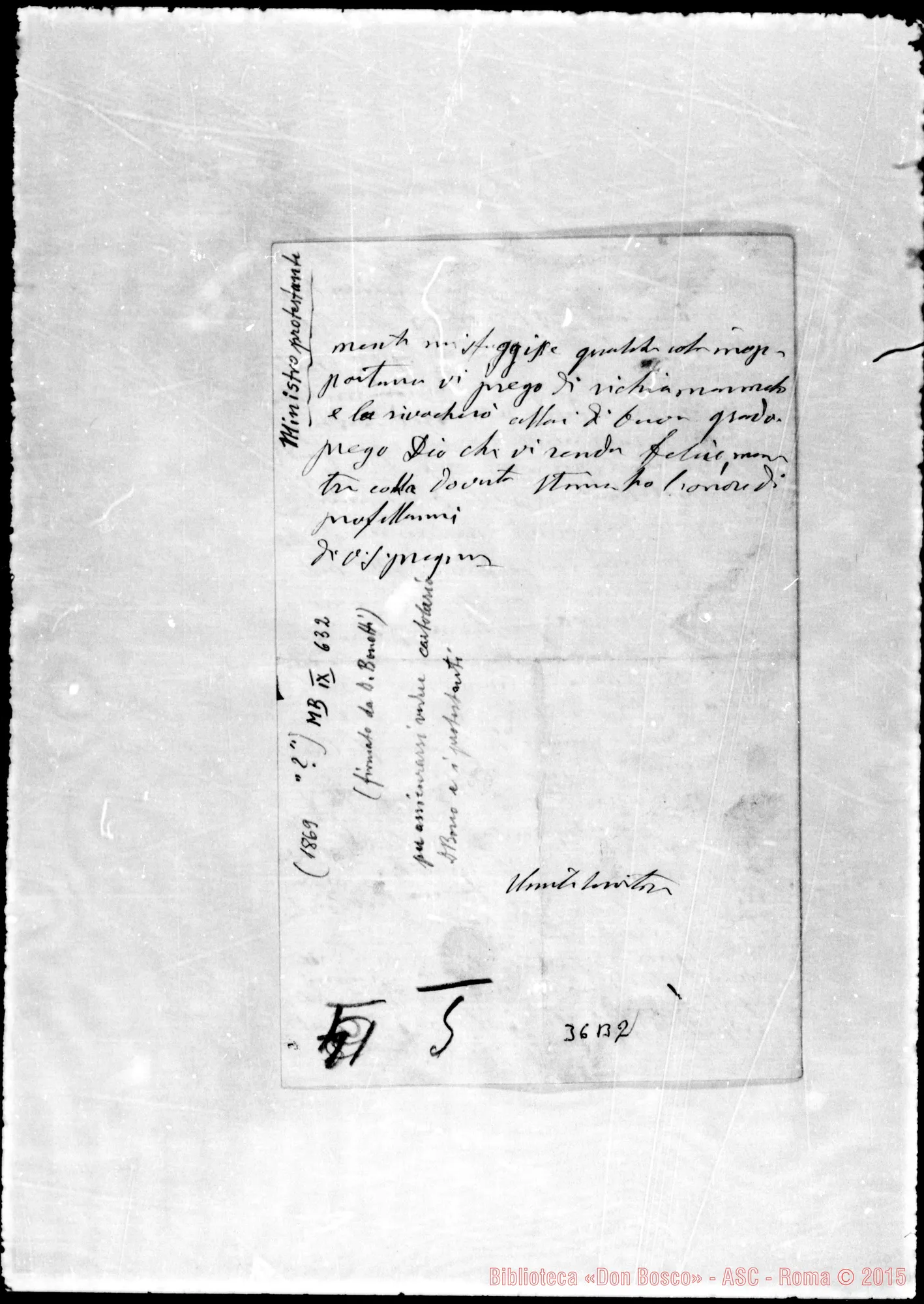 Fotogramma B 2 — Ministro Protestante